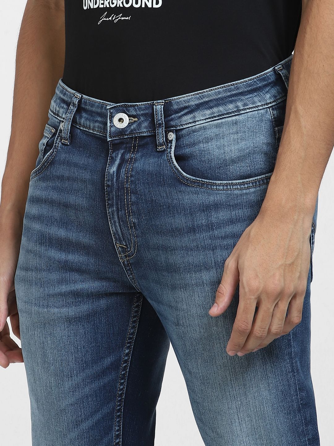 Blue Low Rise Ben Skinny Fit Jeans