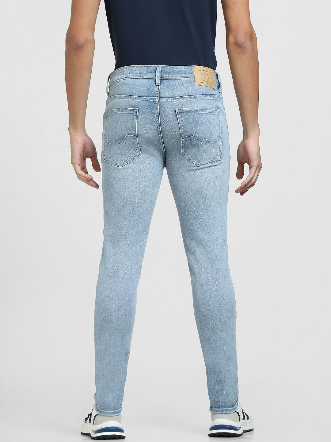 Blue Low Rise Washed Ben Skinny Jeans