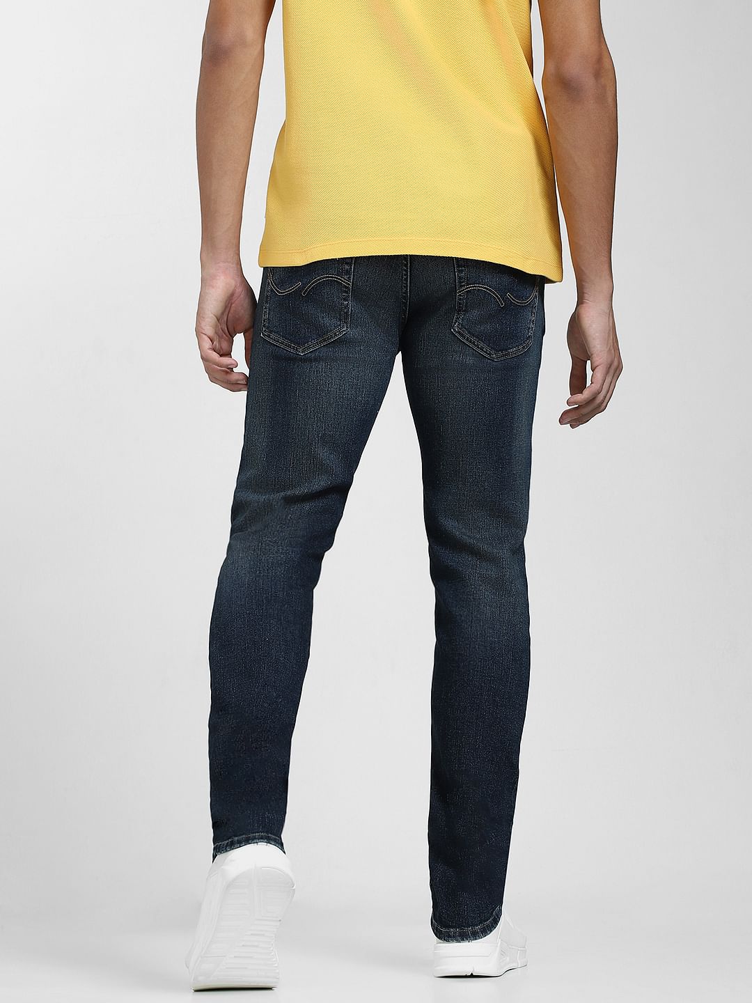 Dark Blue Low Rise Glenn Slim Fit Jeans