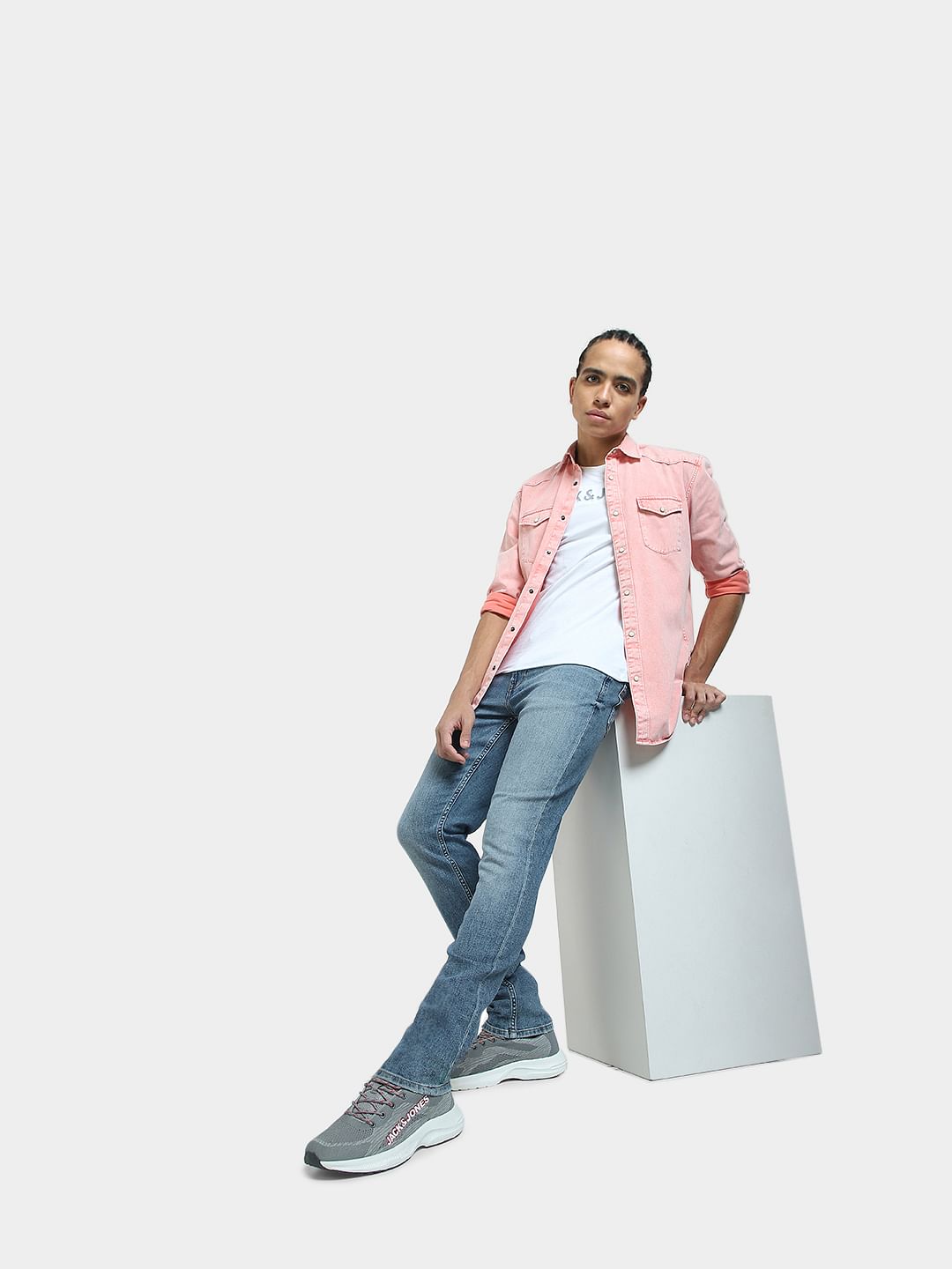 Blue Low Rise Glenn Slim Fit Jeans