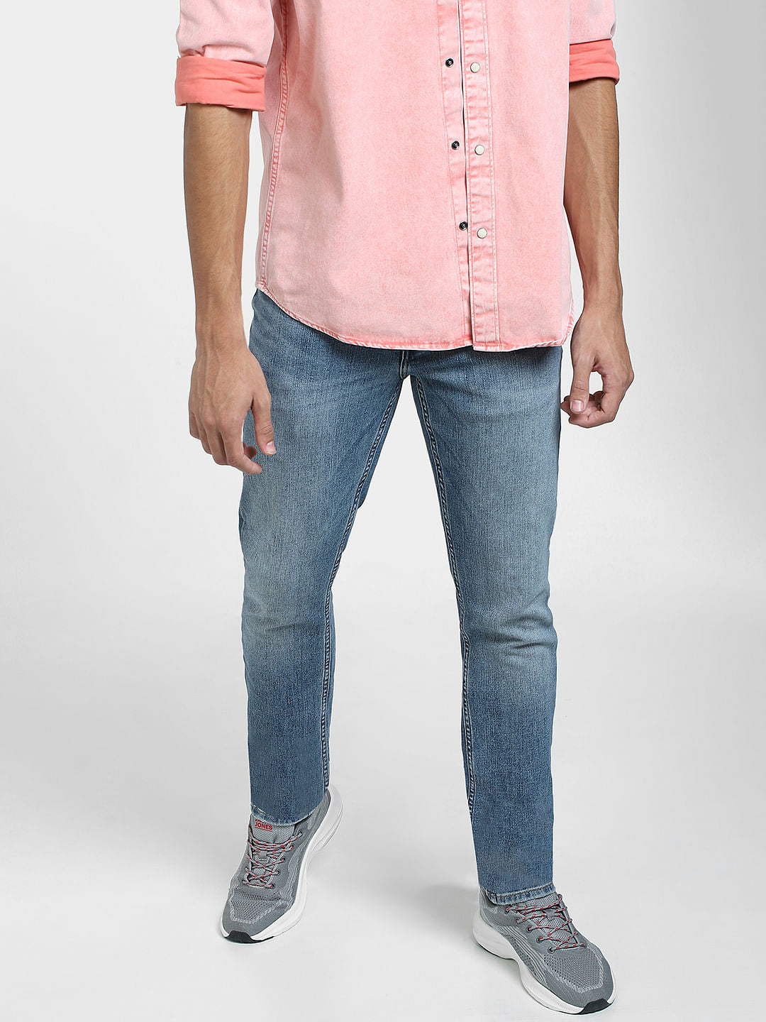 Blue Low Rise Glenn Slim Fit Jeans