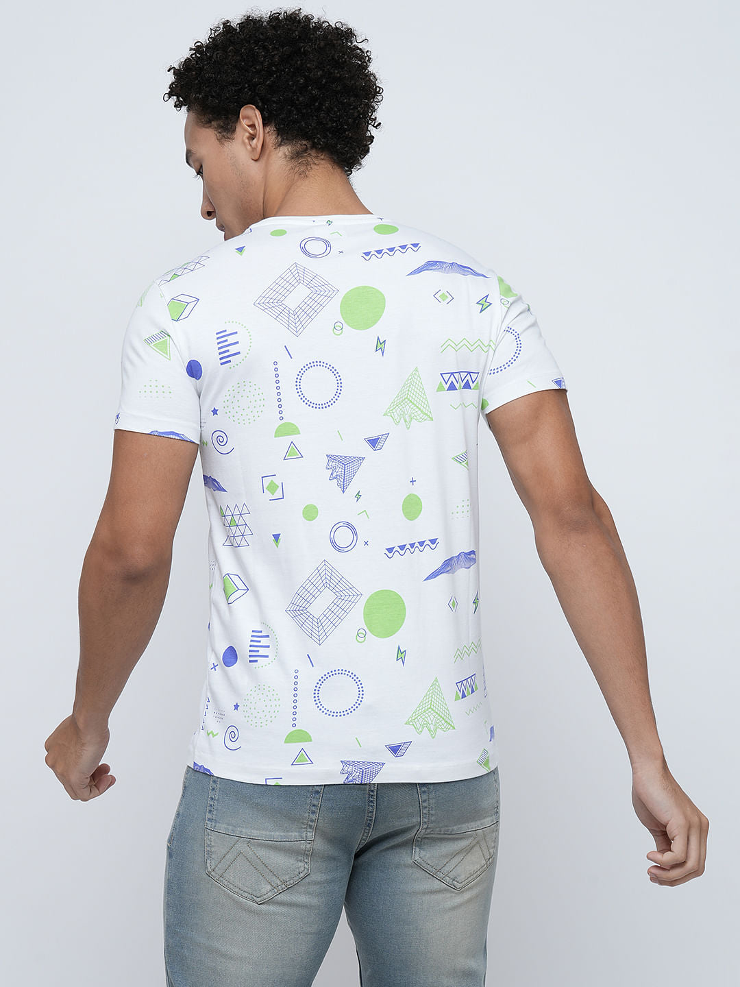 PRODUKT by JACK&JONES White Printed Crew Neck T-shirt