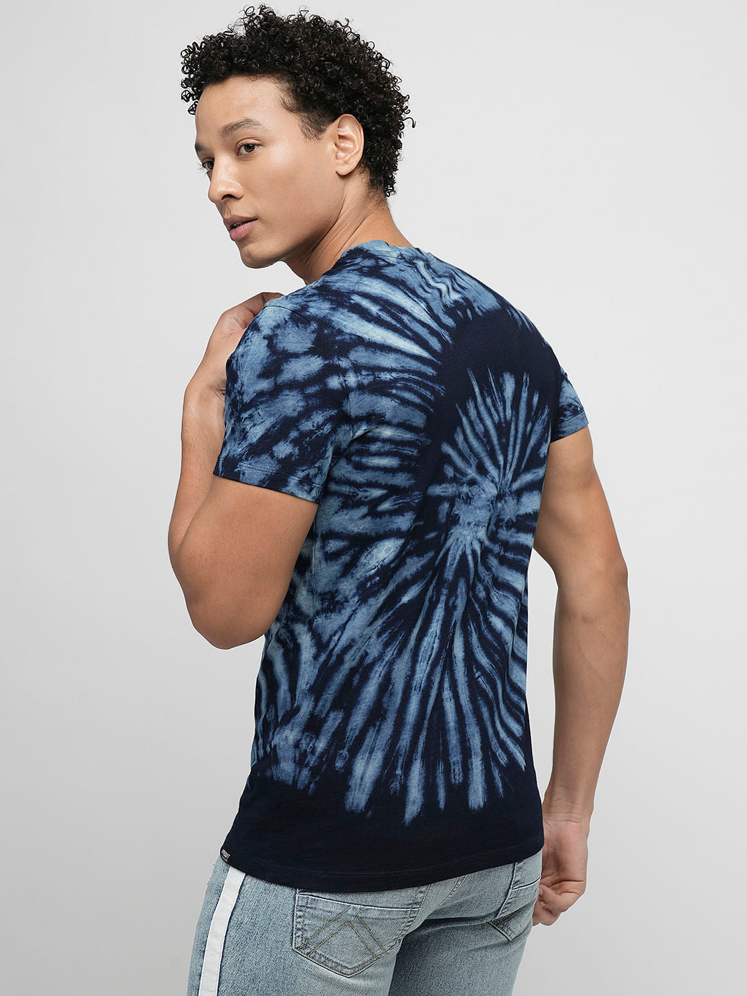 PRODUKT by JACK&JONES Blue Printed Crew Neck T-shirt