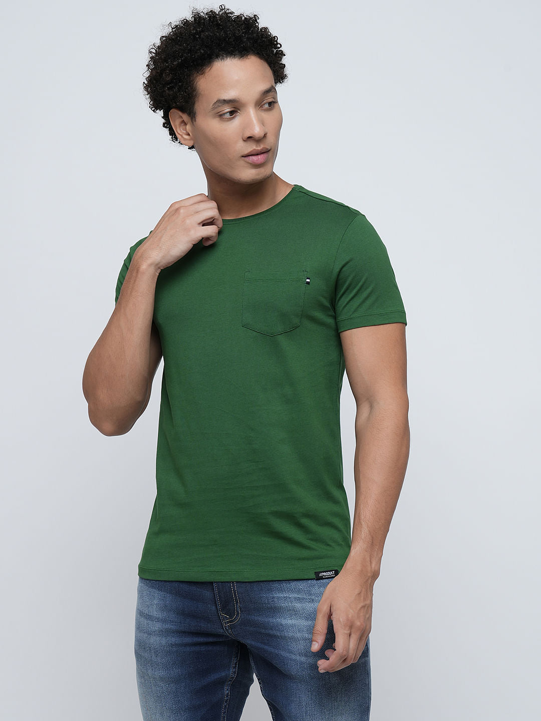 PRODUKT by JACK&JONES Green Crew Neck T-shirt