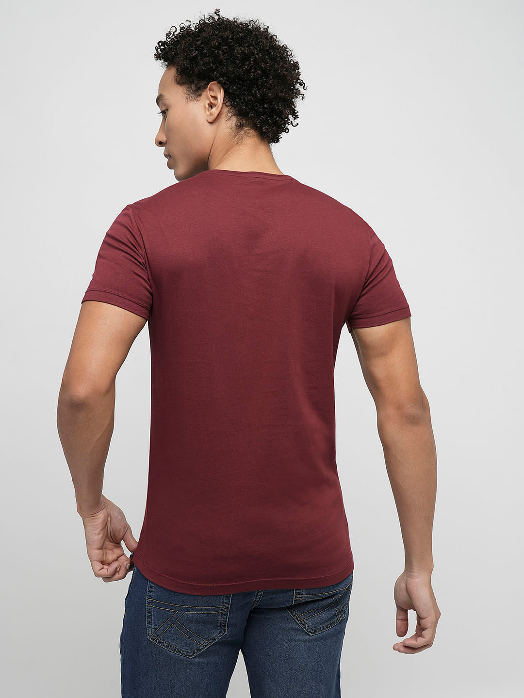 PRODUKT by JACK&JONES Red Chest Pocket Crew Neck T-shirt