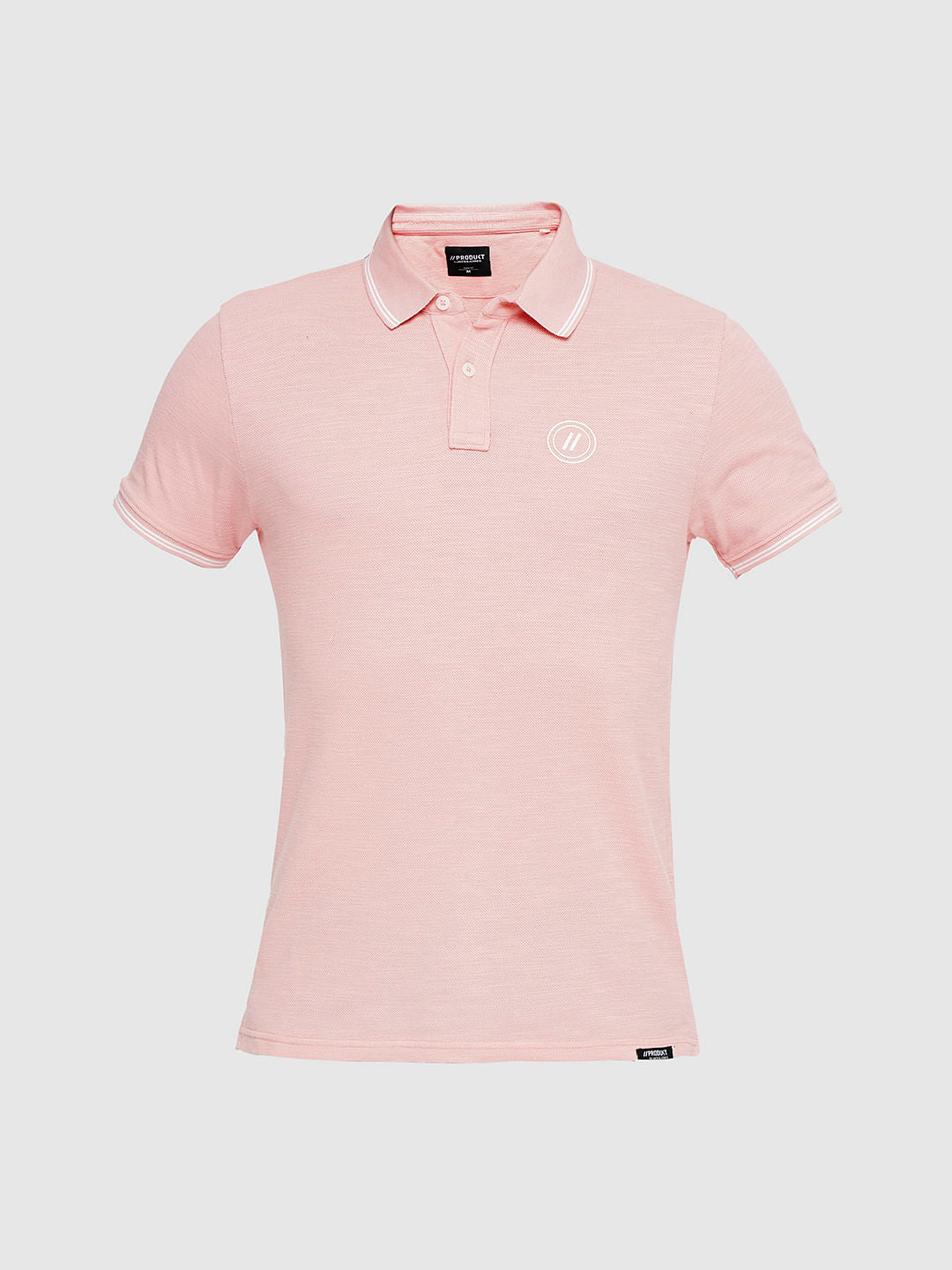 PRODUKT by JACK&JONES Light Pink Cotton Polo