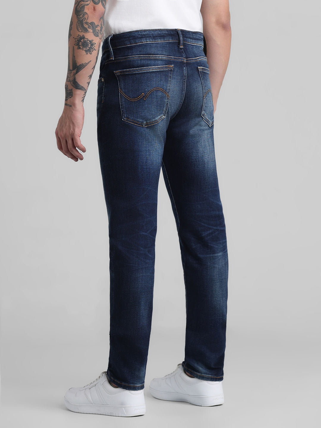 Dark Blue Low Rise Glenn Slim Fit Jeans
