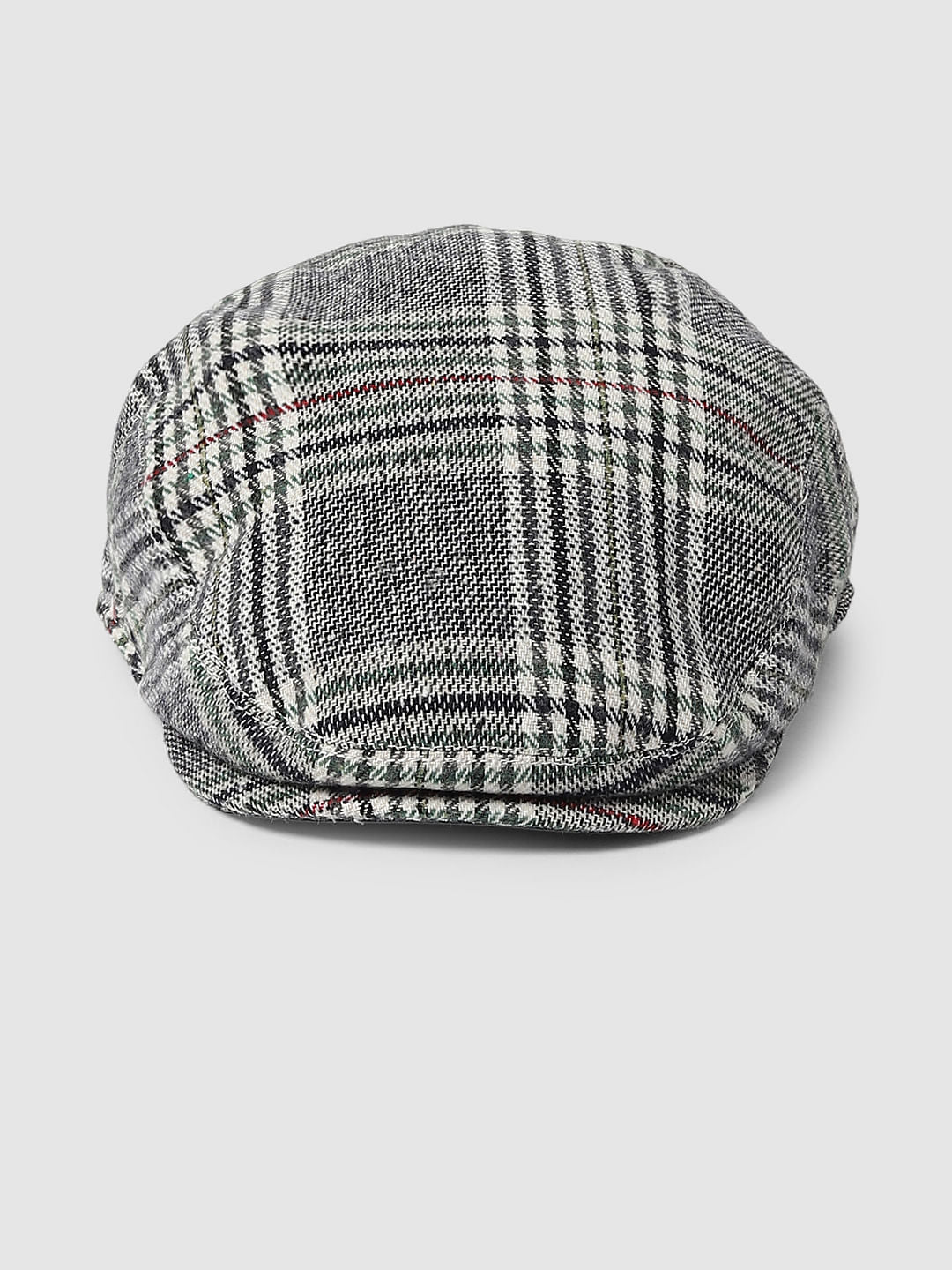 Grey Check Cap