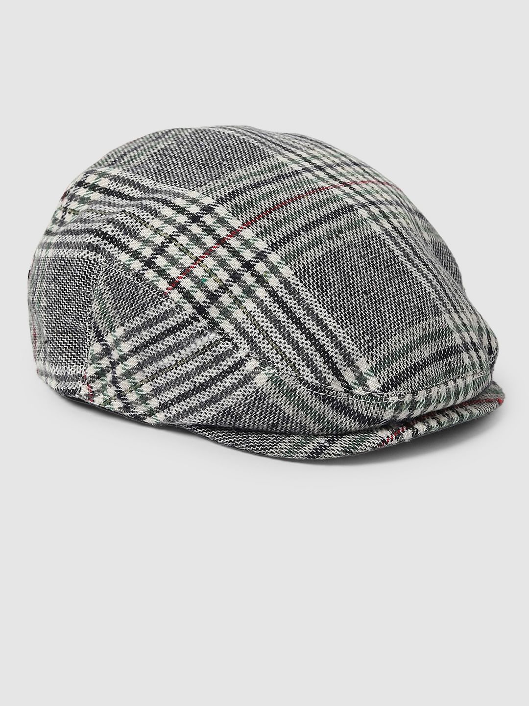 Grey Check Cap