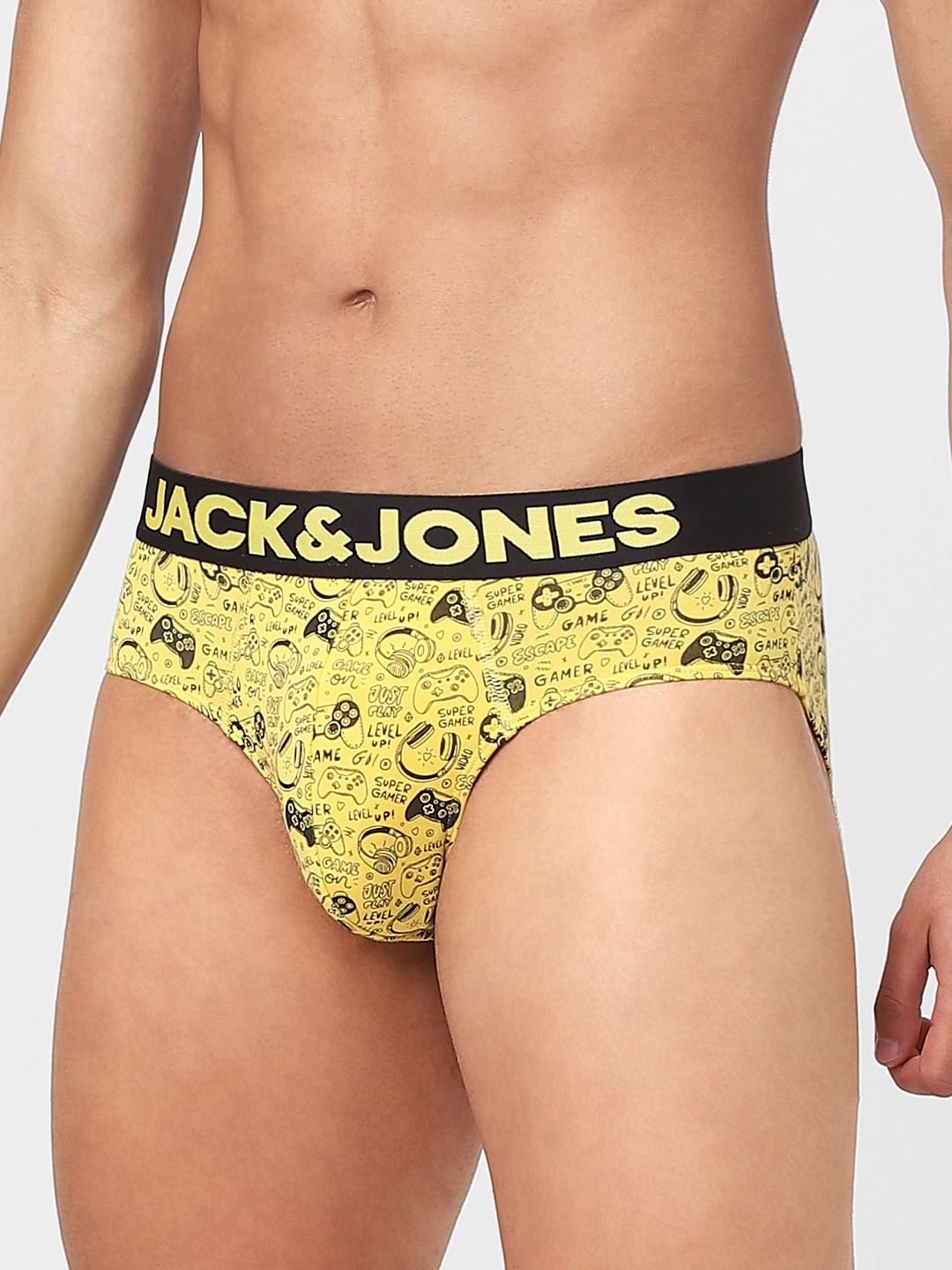 Yellow Graphic Briefs