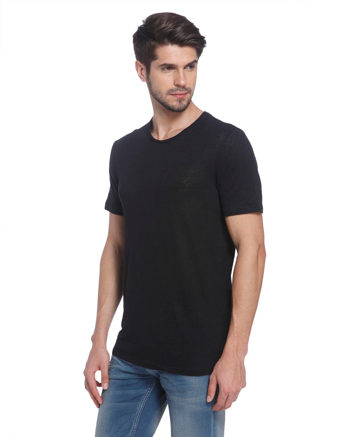 Solid Linen T-Shirt