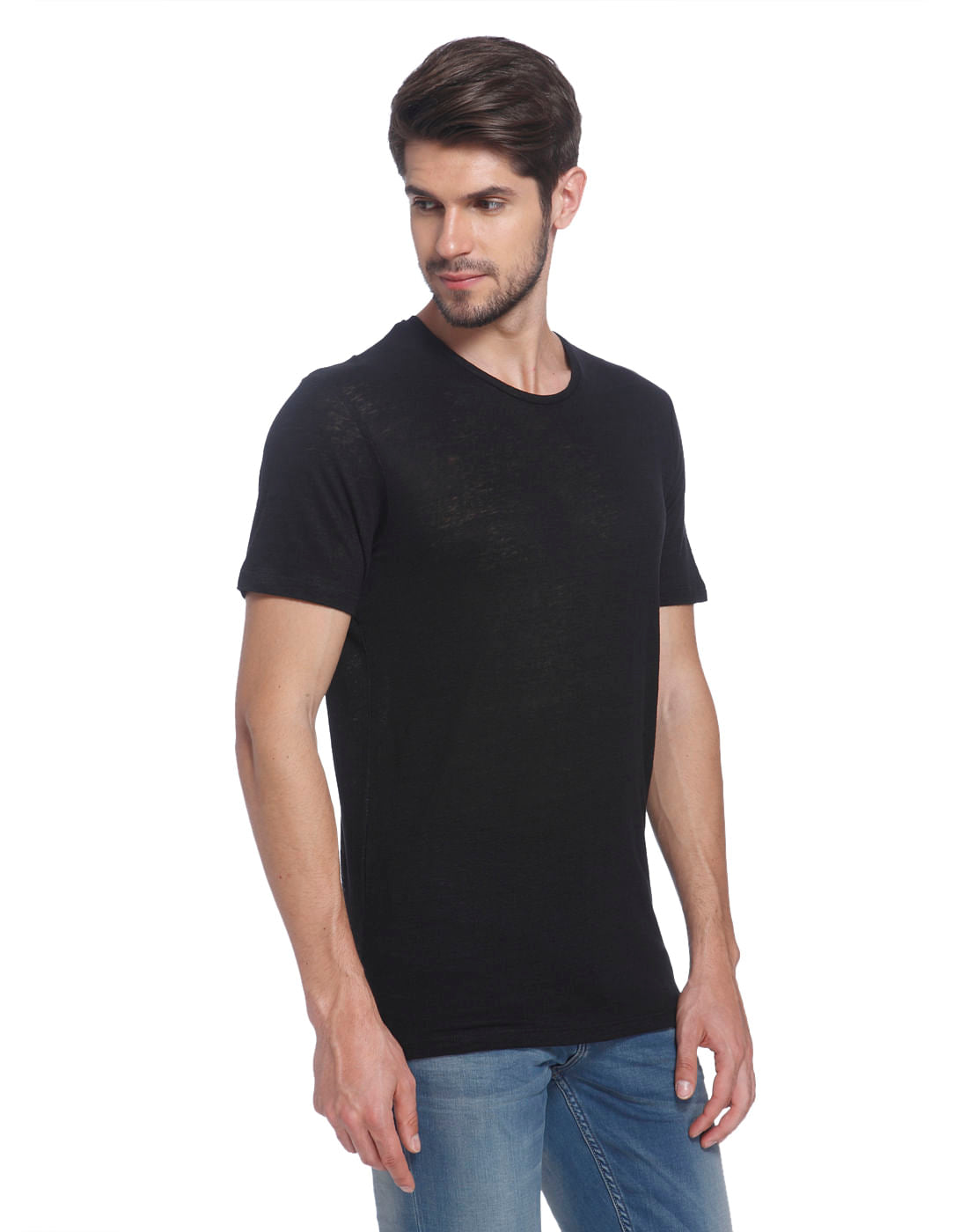 Solid Linen T-Shirt