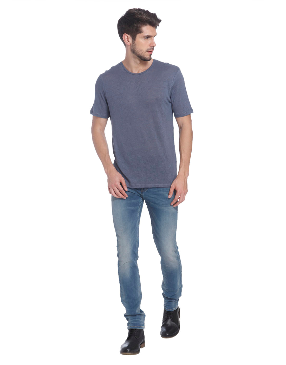 Solid Linen T-Shirt