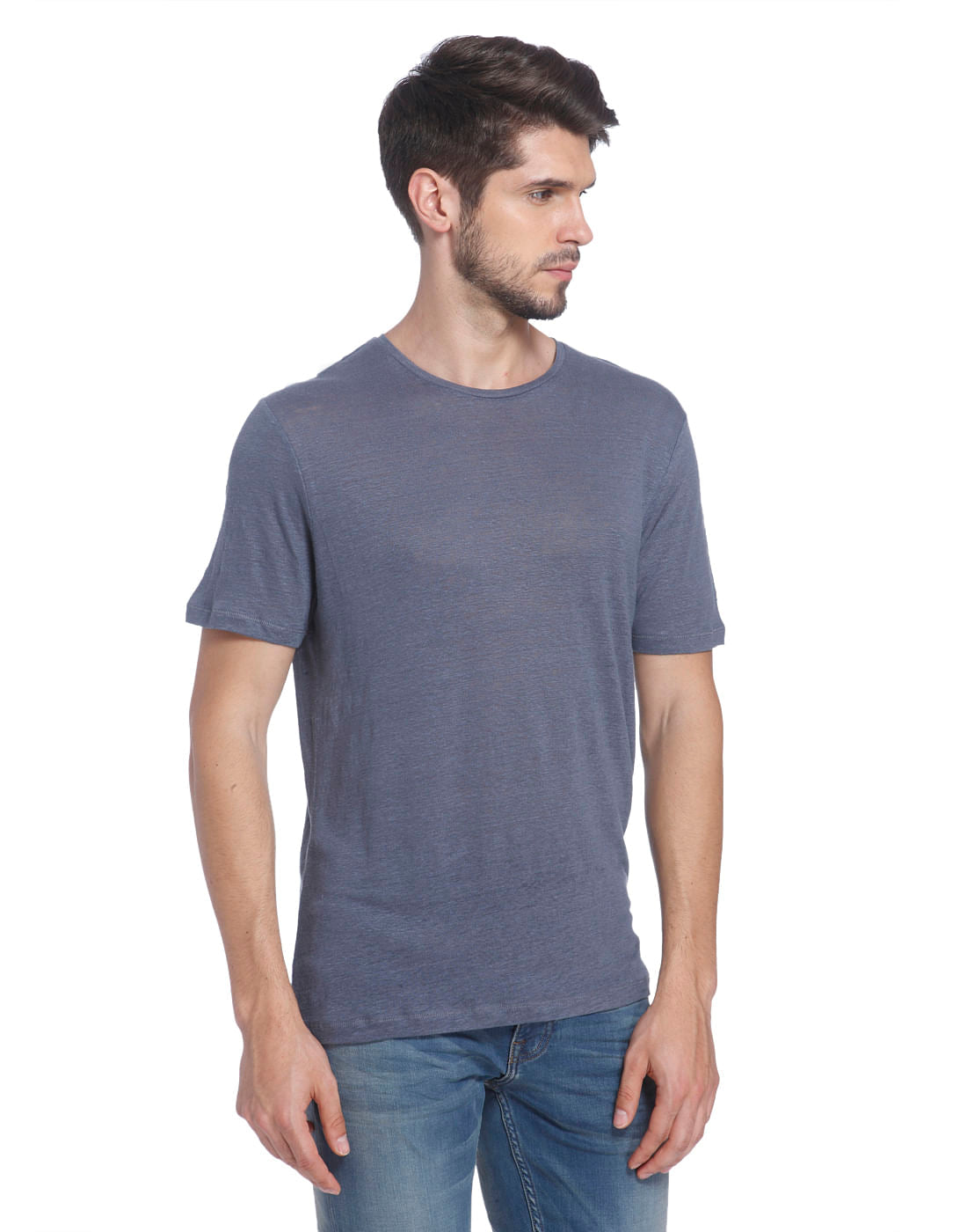Solid Linen T-Shirt
