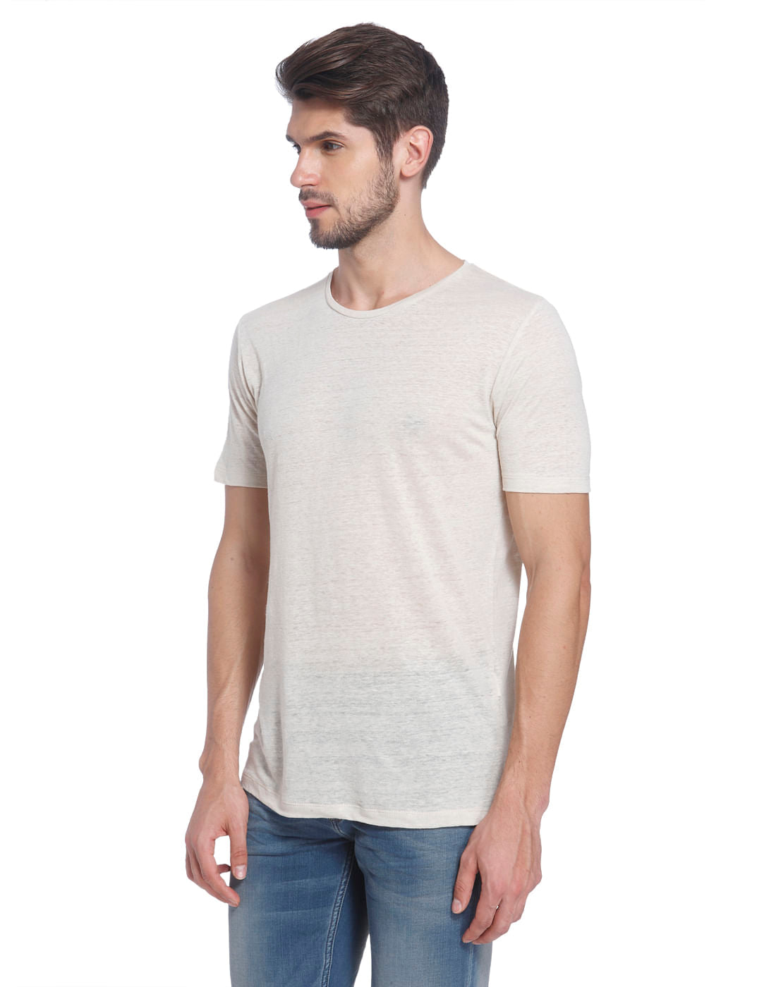 Solid Linen T-Shirt