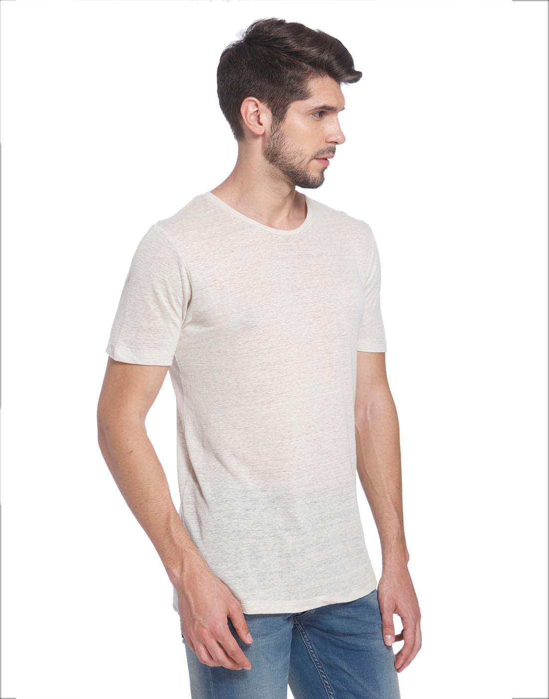Solid Linen T-Shirt