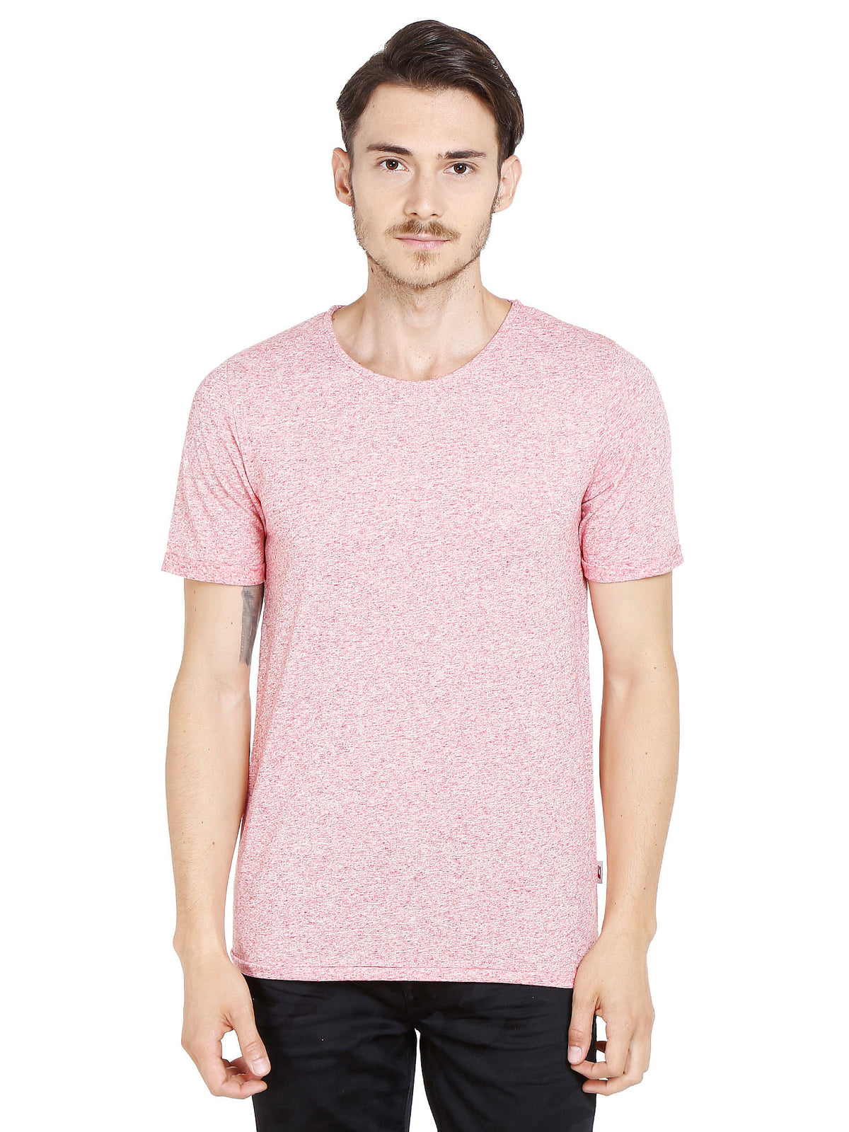 Red Crew Neck T-Shirt - S