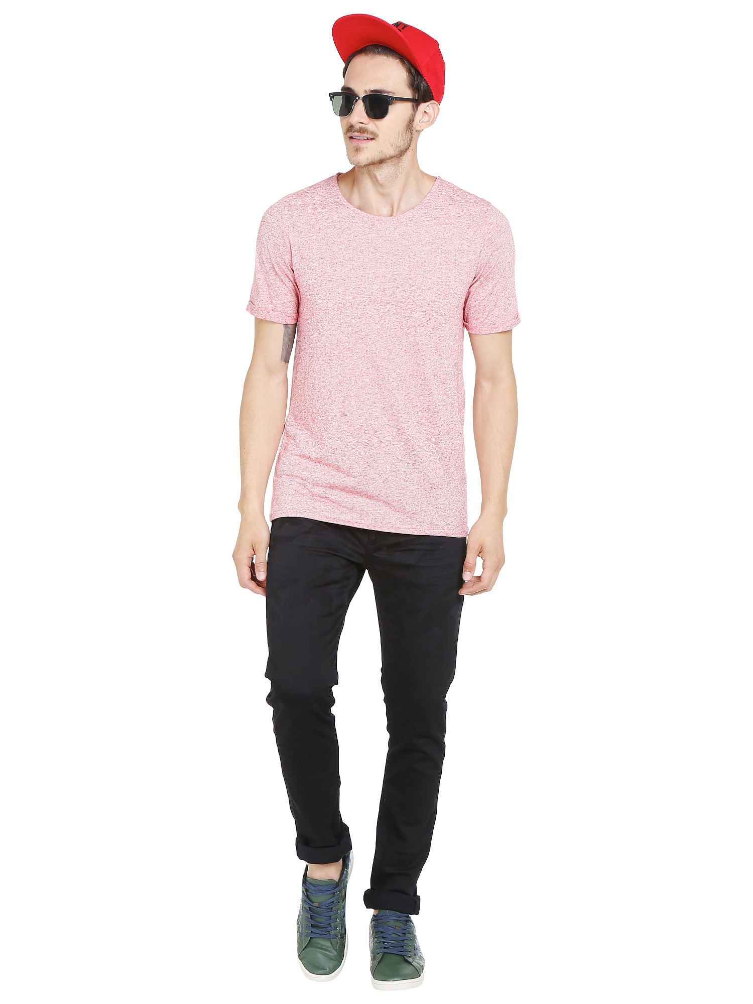 Red Crew Neck T-Shirt