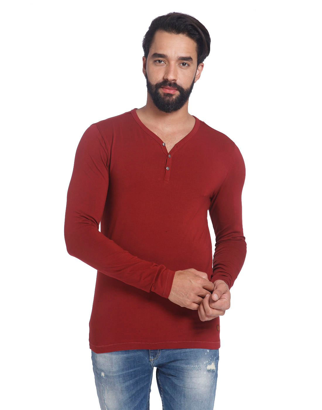 Solid Casual T-Shirt - S
