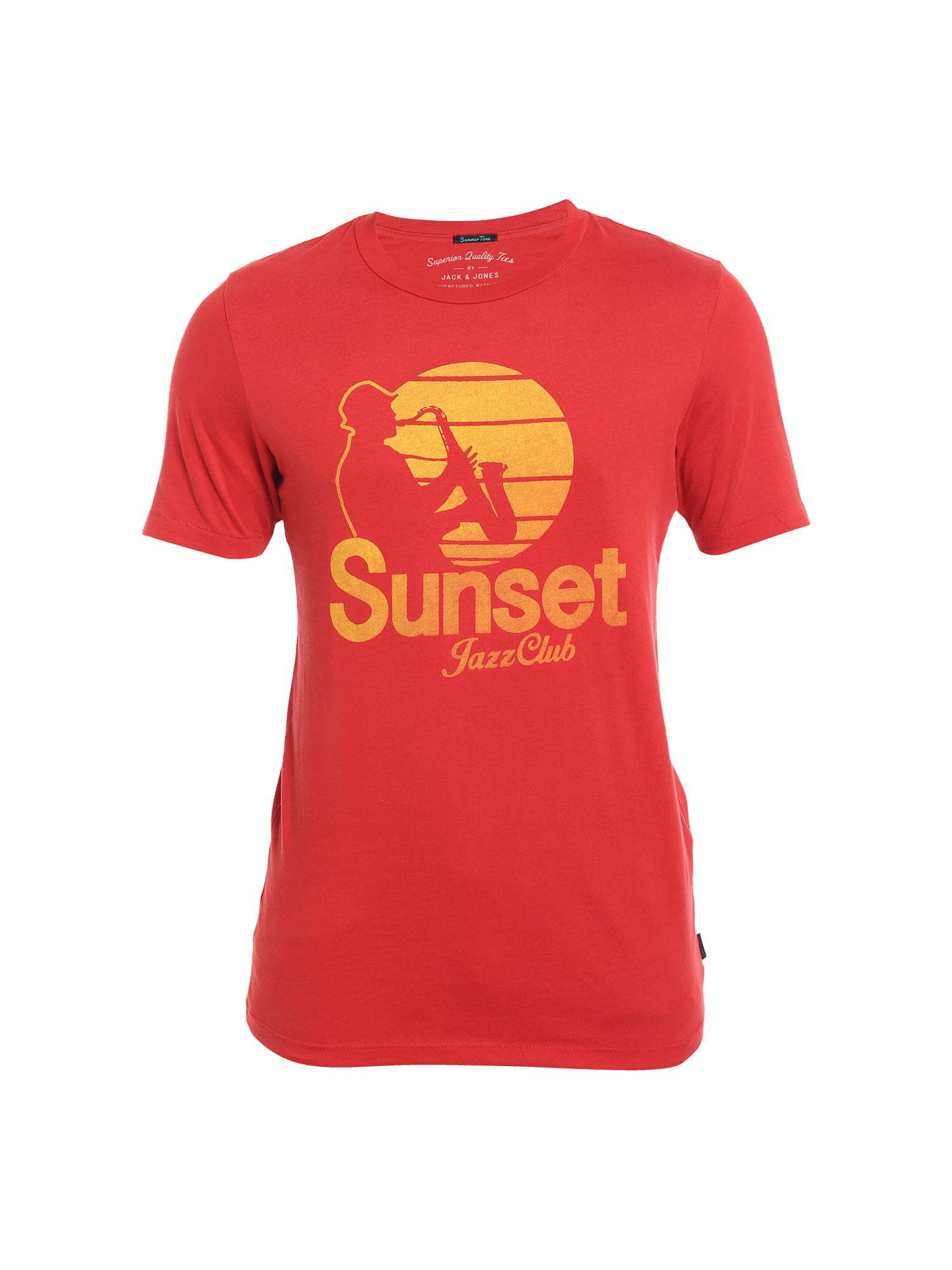 Red Graphic Print Crew Neck T-Shirt