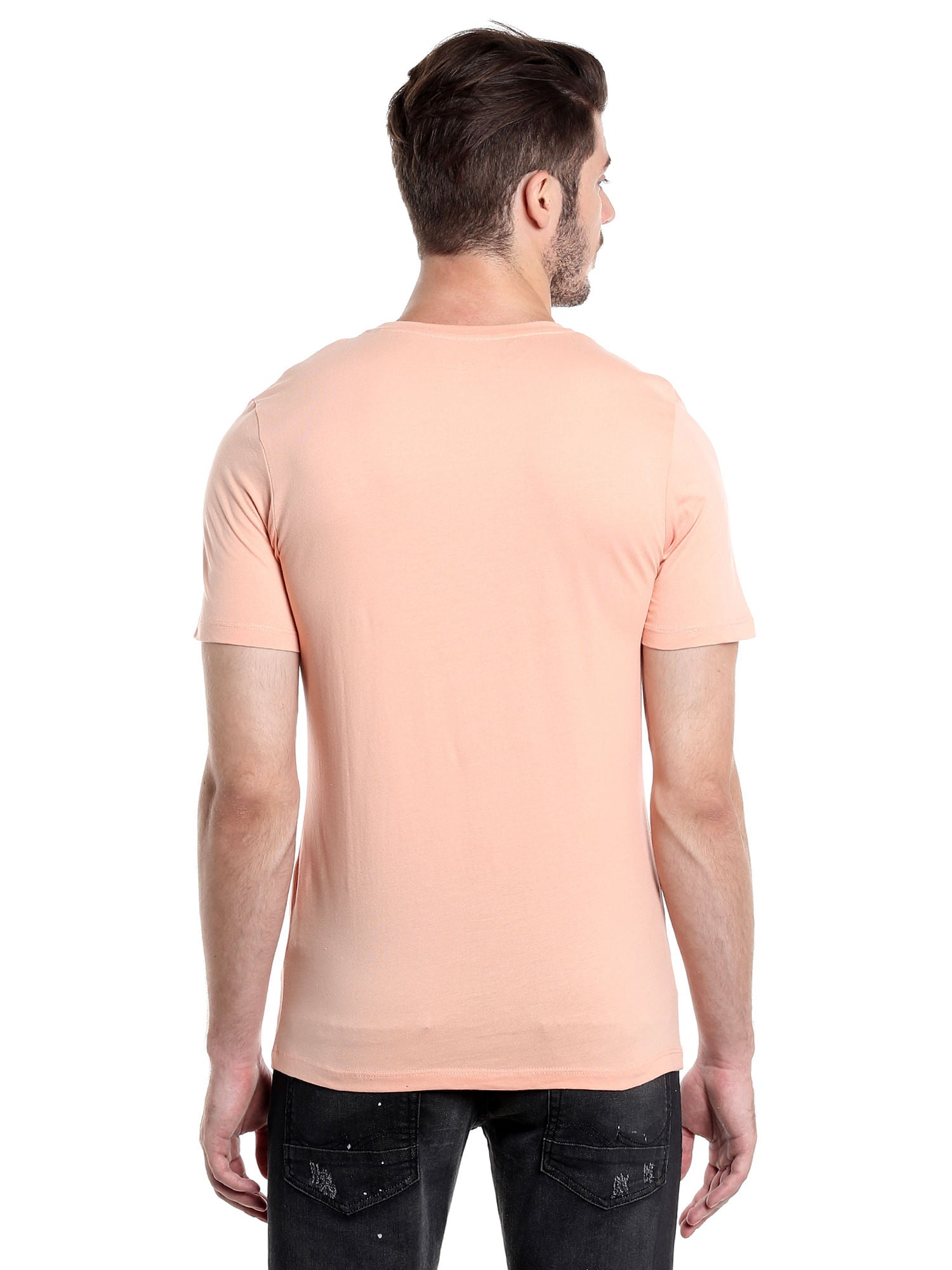 Pink Graphic Print Crew Neck Tee