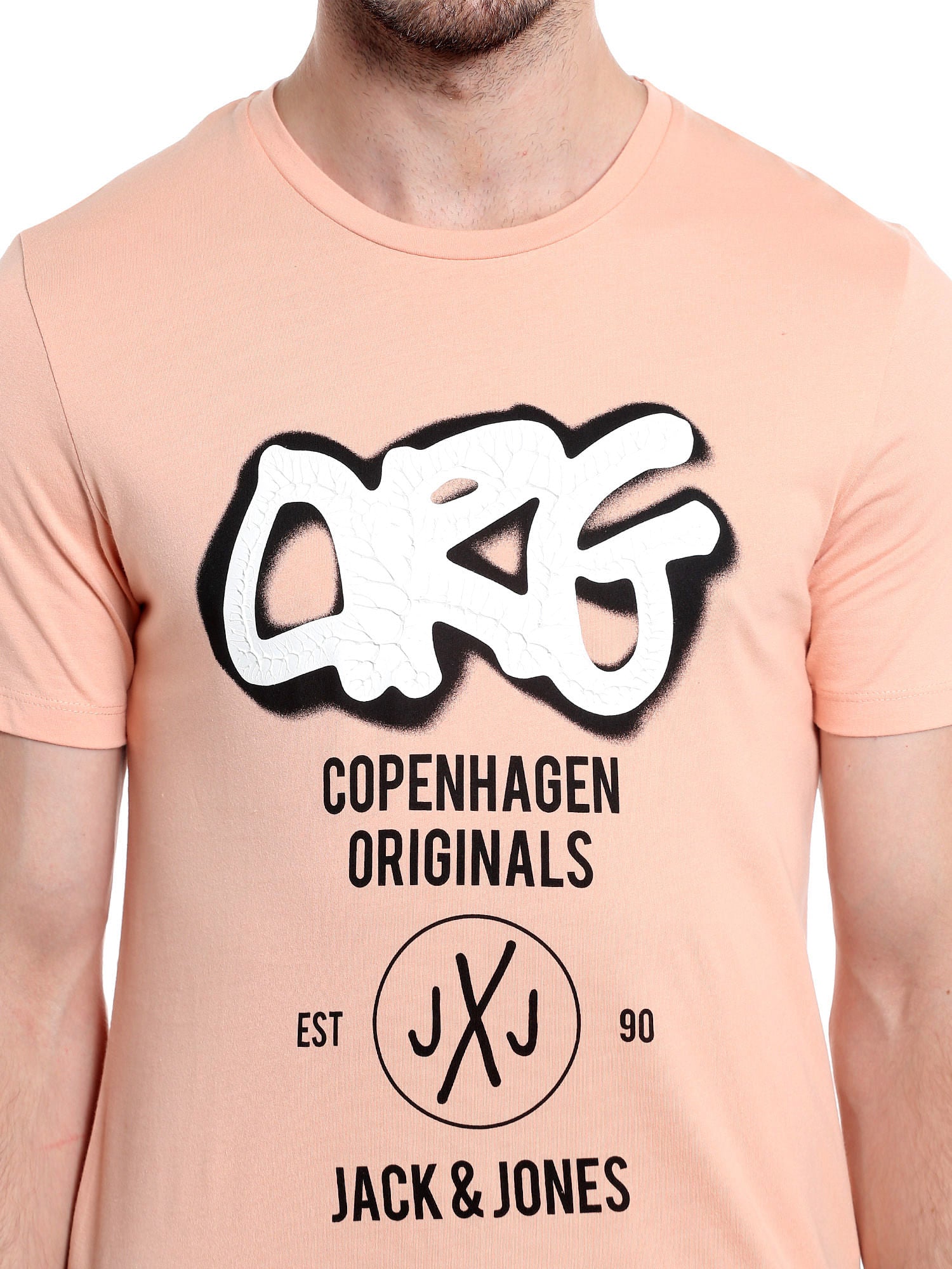 Pink Graphic Print Crew Neck Tee
