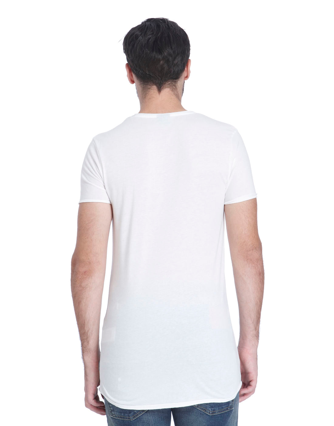White Bird Print Slim Fit T-Shirt
