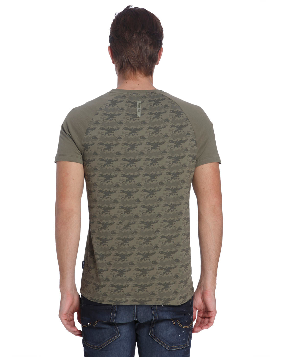 Camo Green Crew Neck T-Shirt