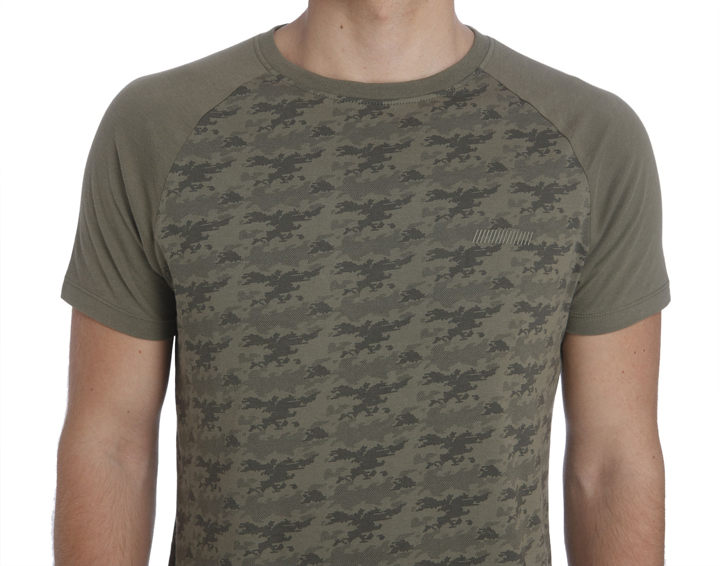Camo Green Crew Neck T-Shirt
