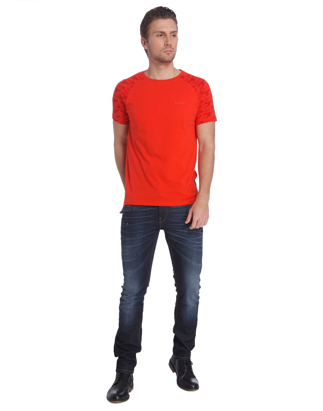 Red Crew Neck T-Shirt