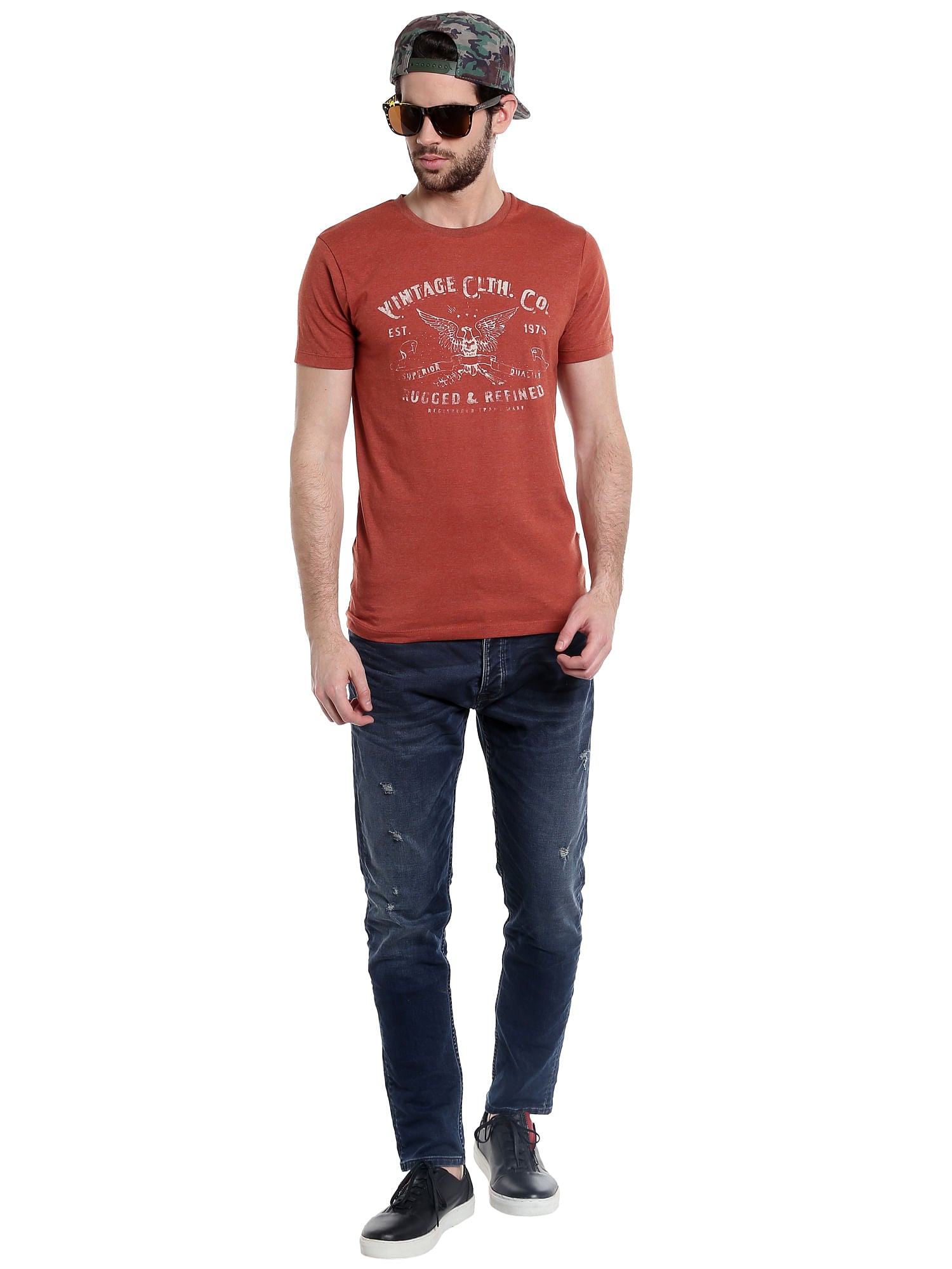 Maroon Crew Neck T-Shirt