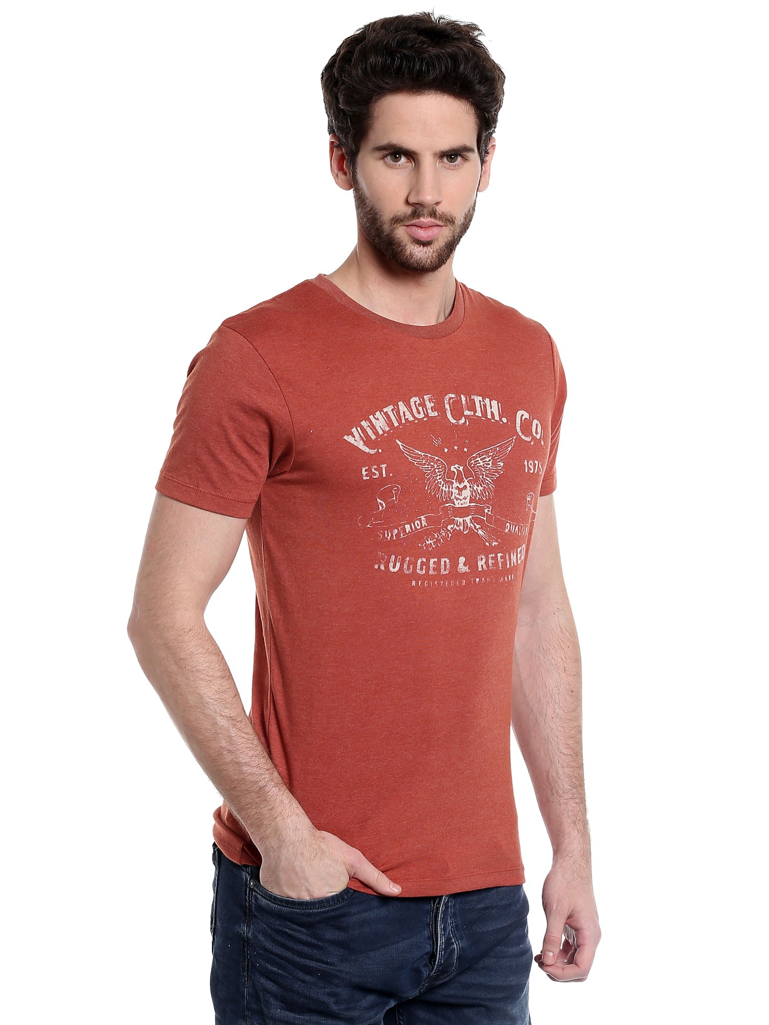 Maroon Crew Neck T-Shirt