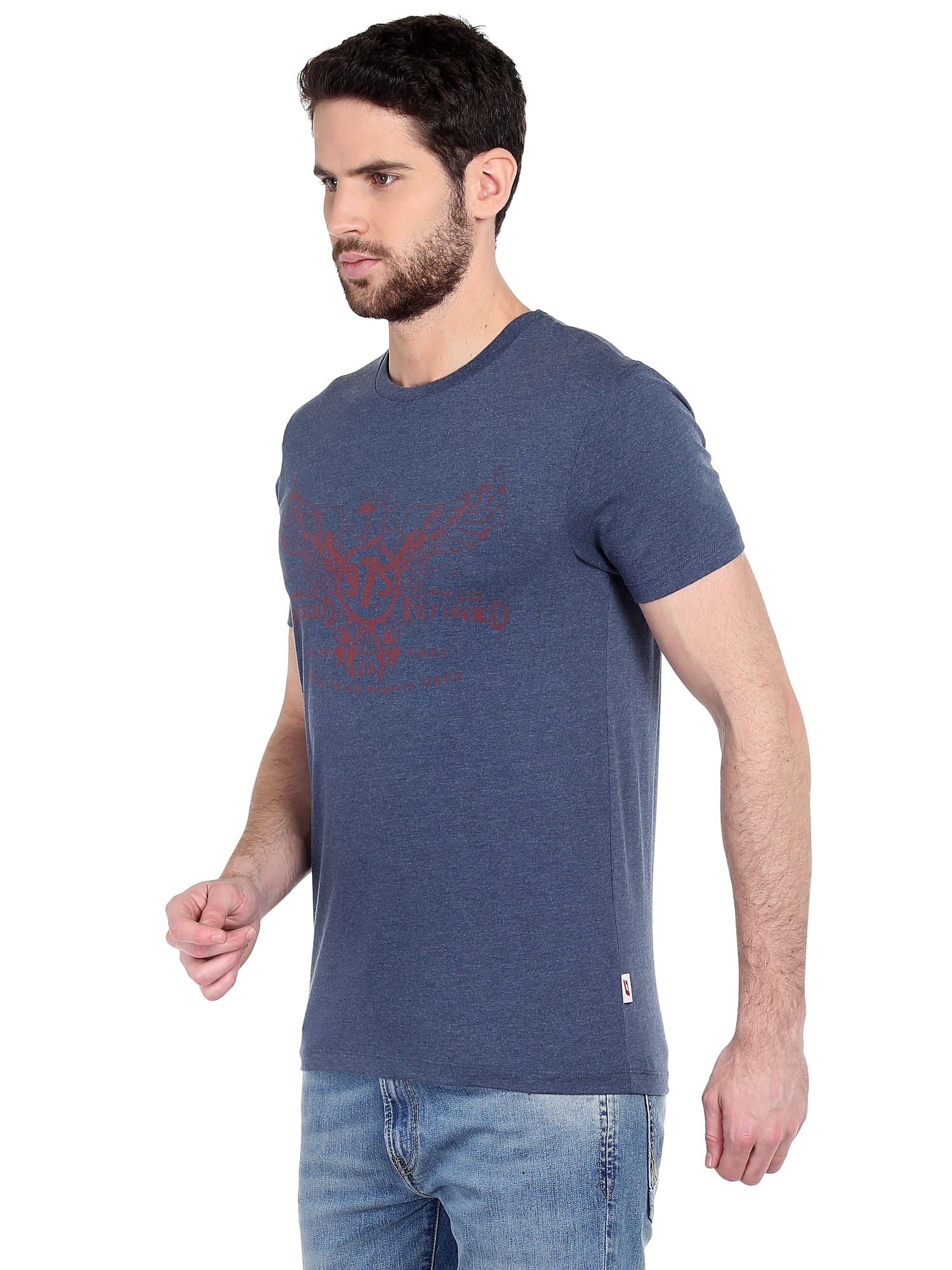Blue Graphic Print T-Shirt