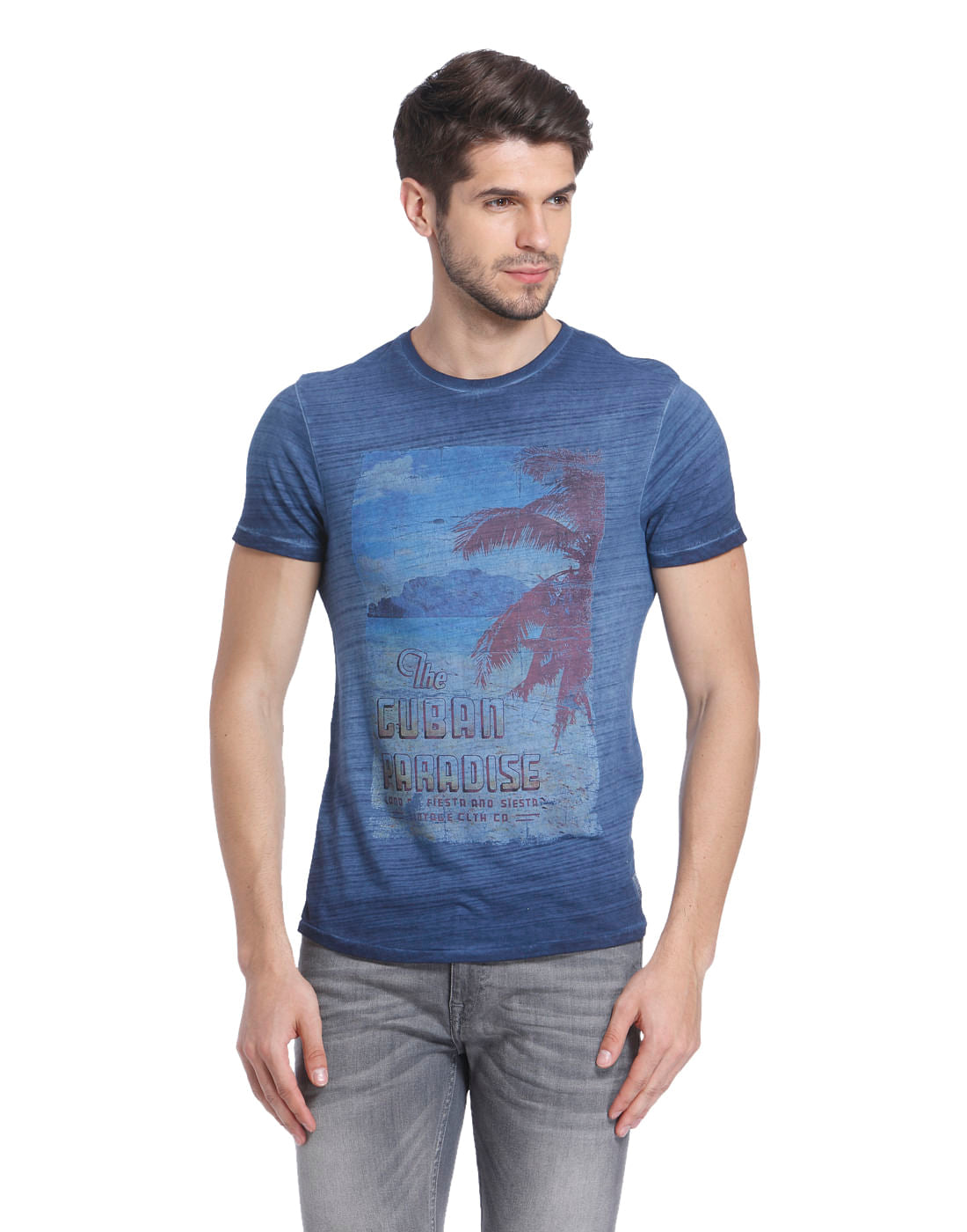 Graphic Print Casual T-Shirt - S
