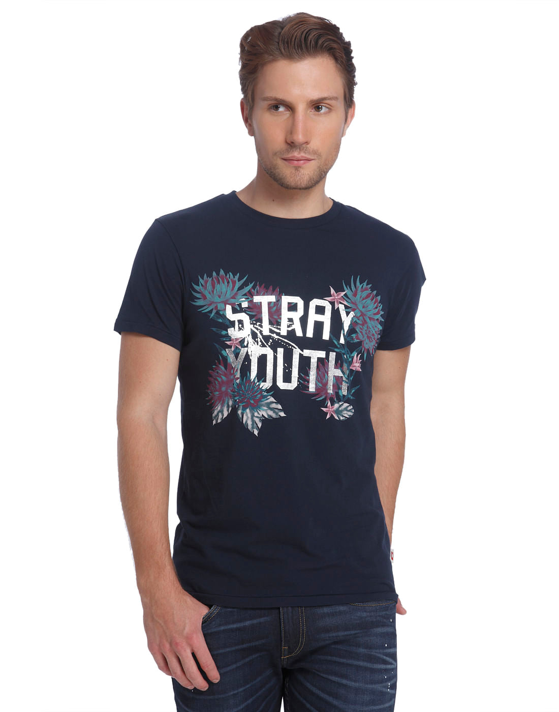 Printed Casual T-Shirt - S