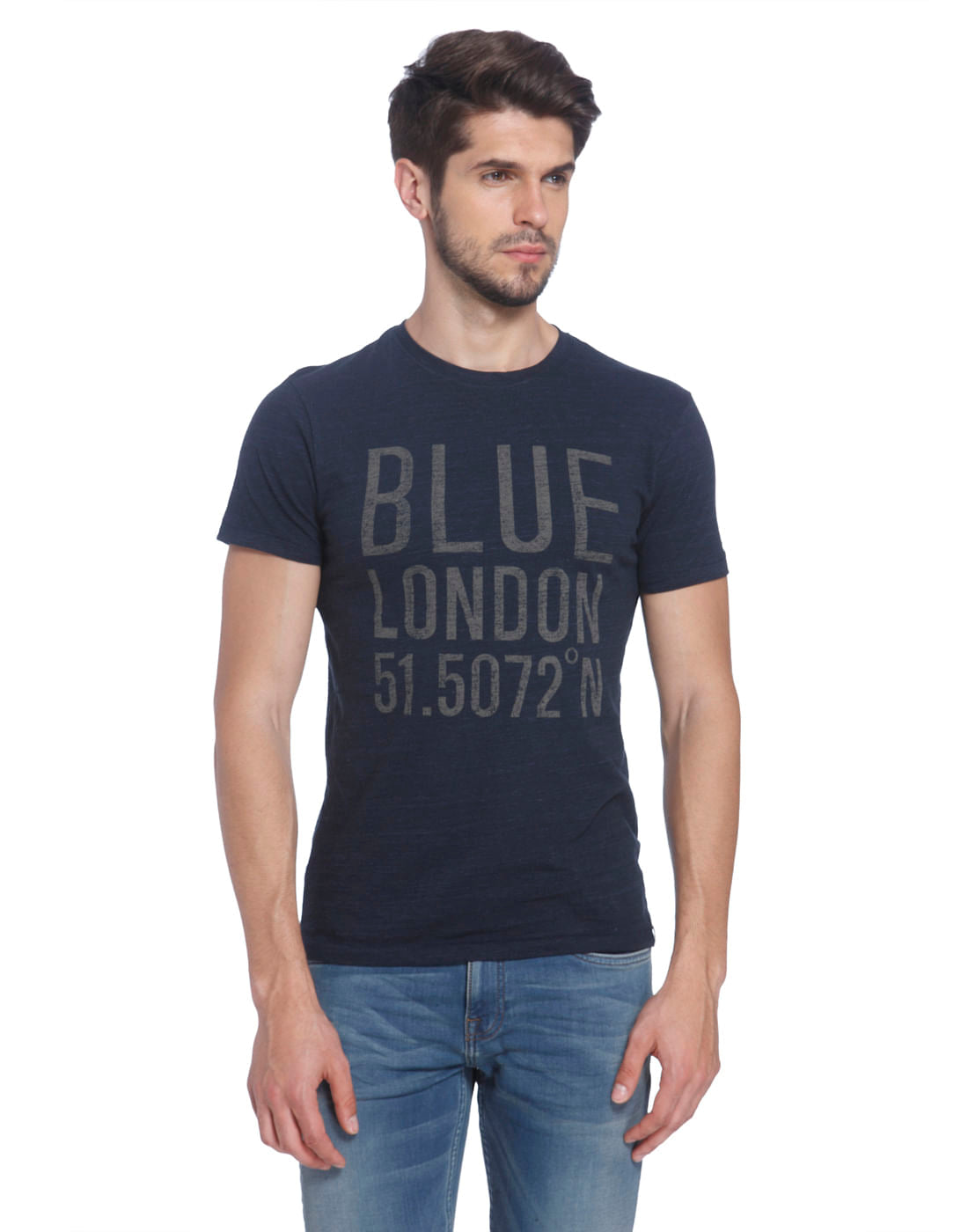 Printed Casual T-Shirt - S