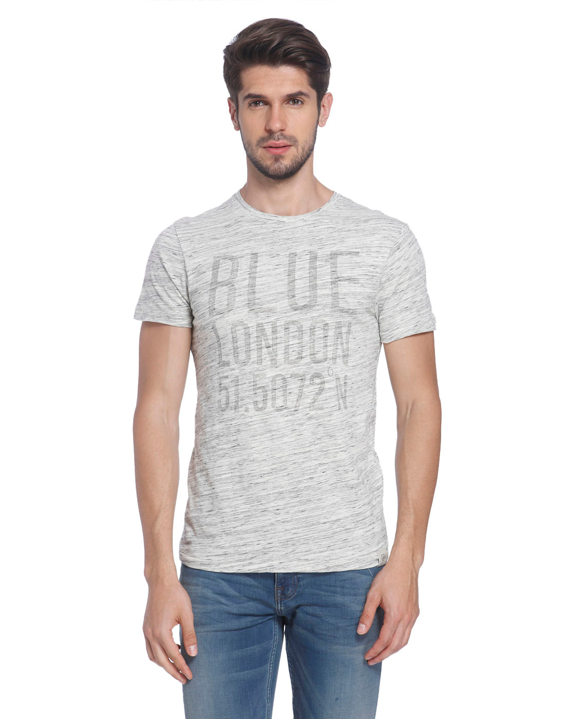 Printed Casual T-Shirt - S