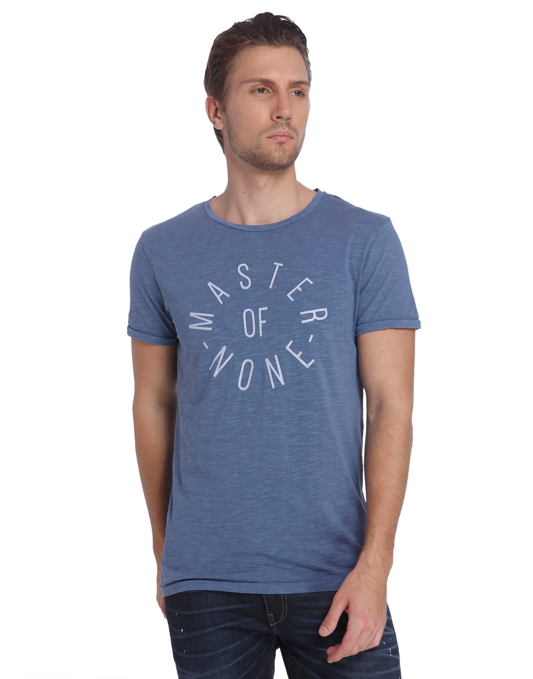 Printed Casual T-Shirt - S