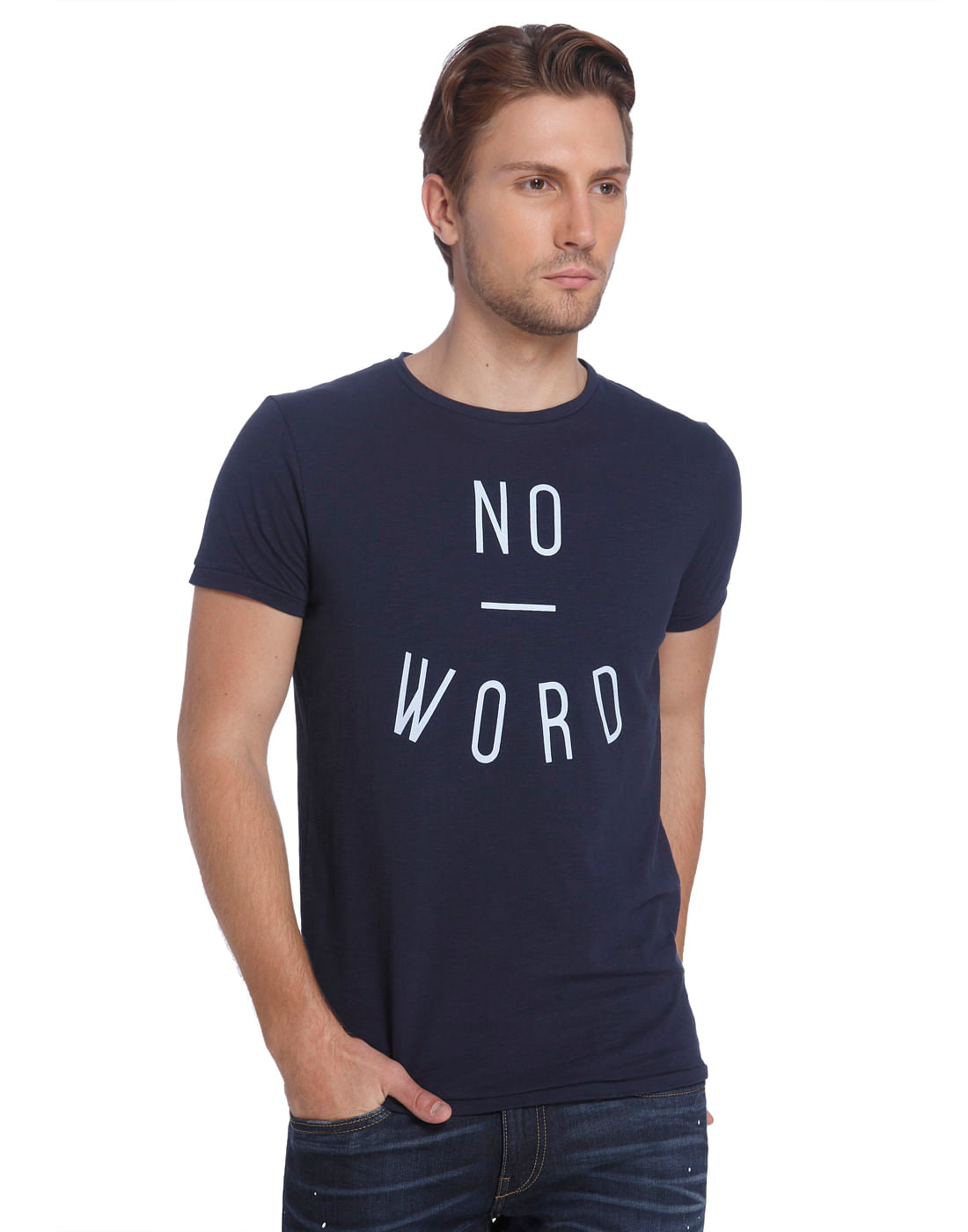 Printed Casual T-Shirt - S