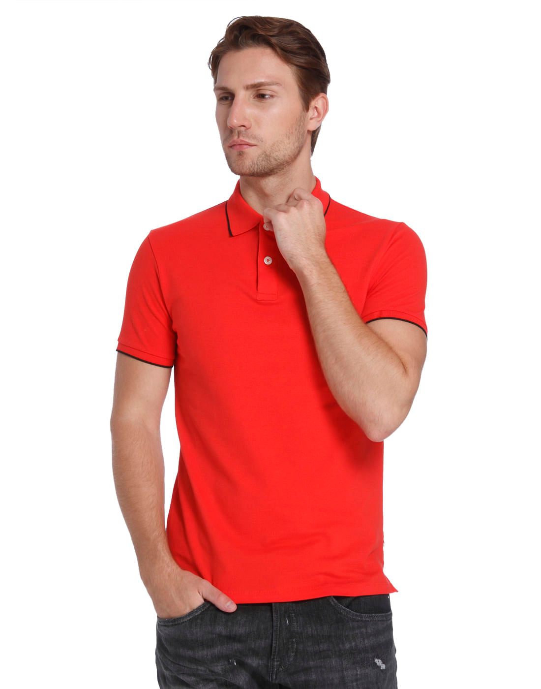 Casual Solid T-Shirt - S