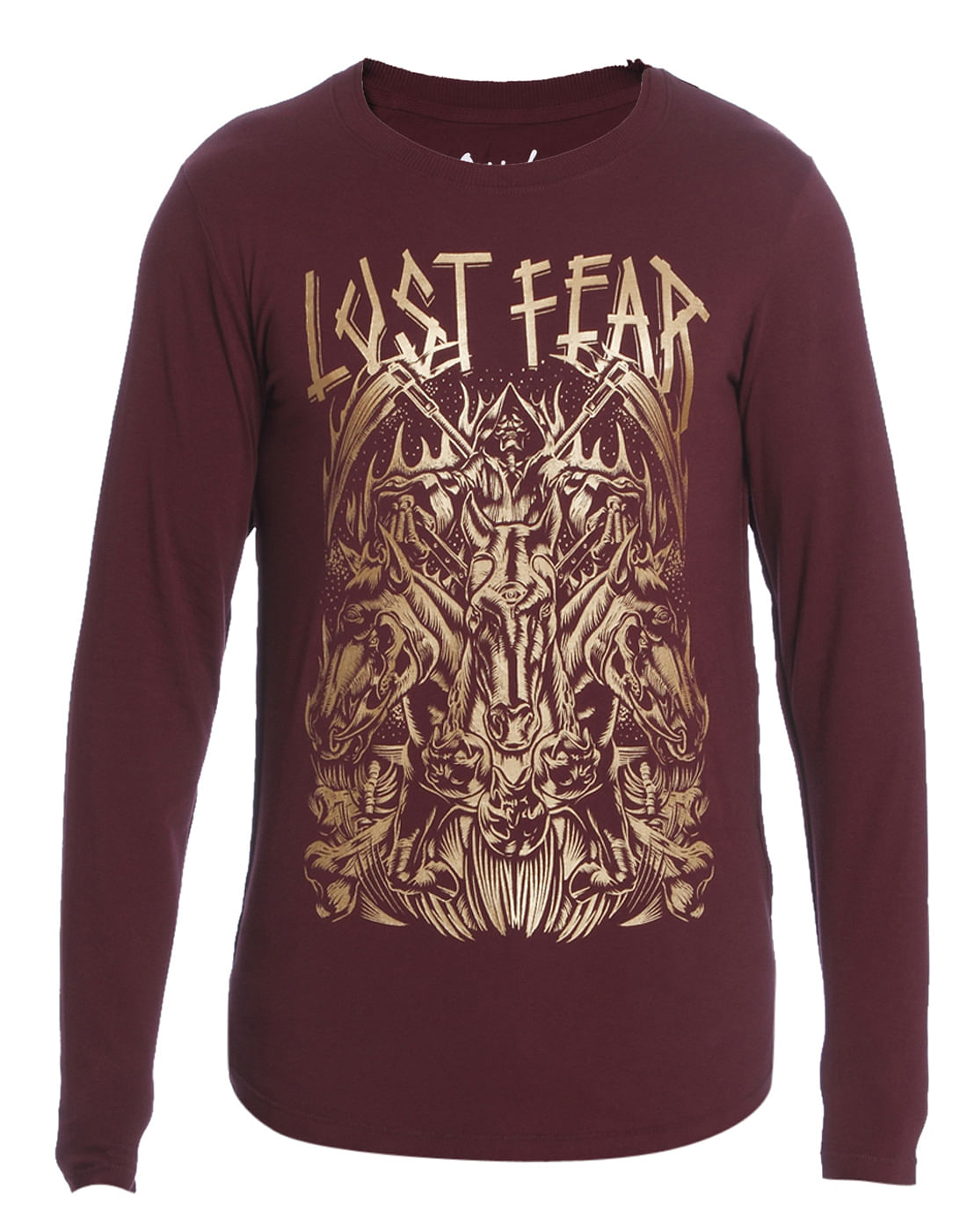 Red Graphic Print Crew Neck T-Shirt