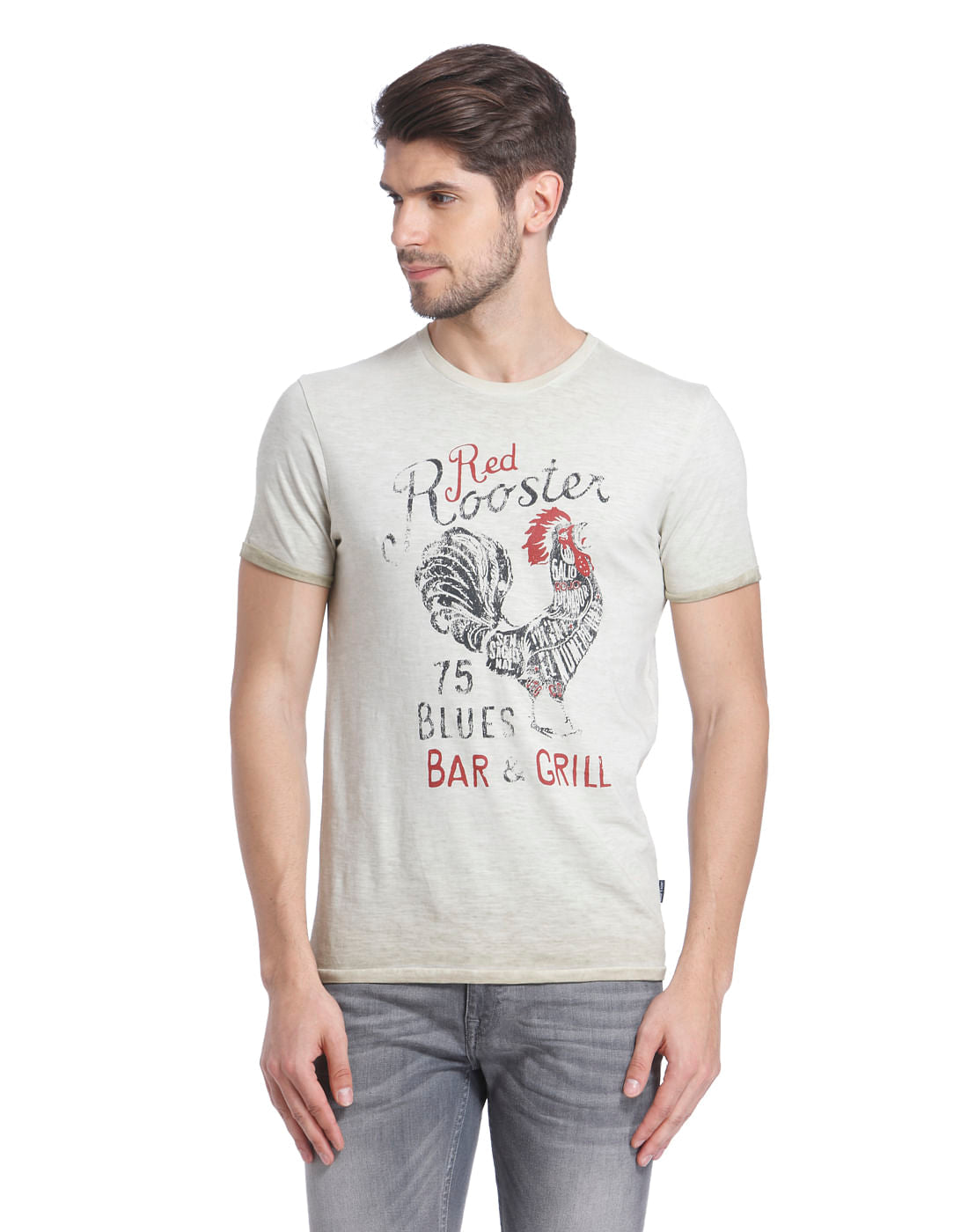 Graphic Print Casual T-Shirt - S