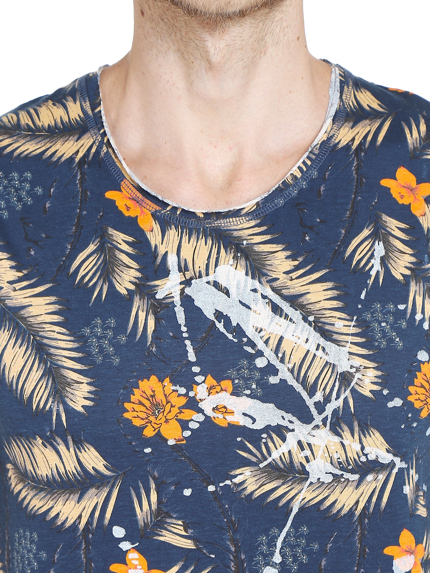 Blue Floral & Fauna Tank Top
