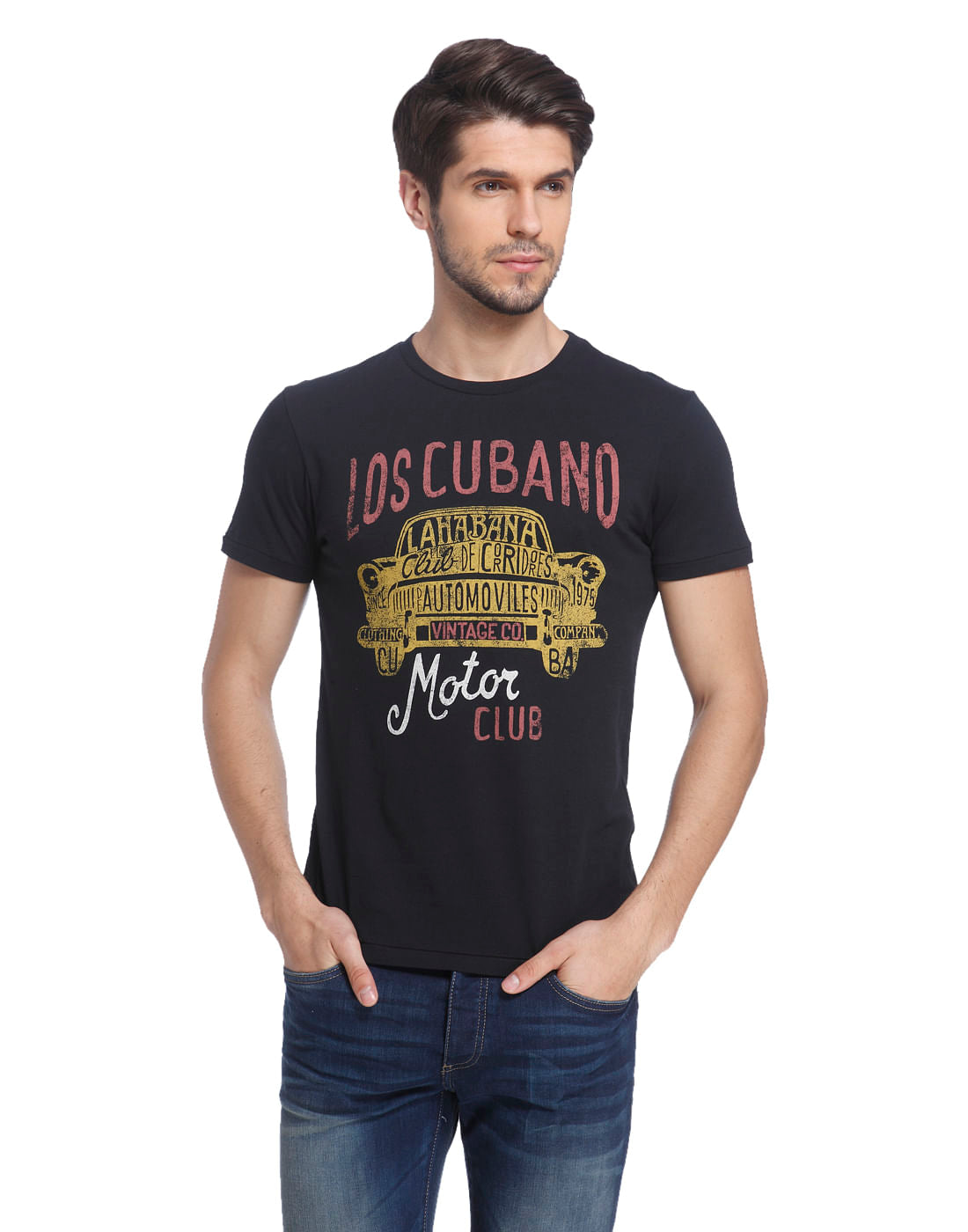 Graphic Print Casual T-Shirt - S