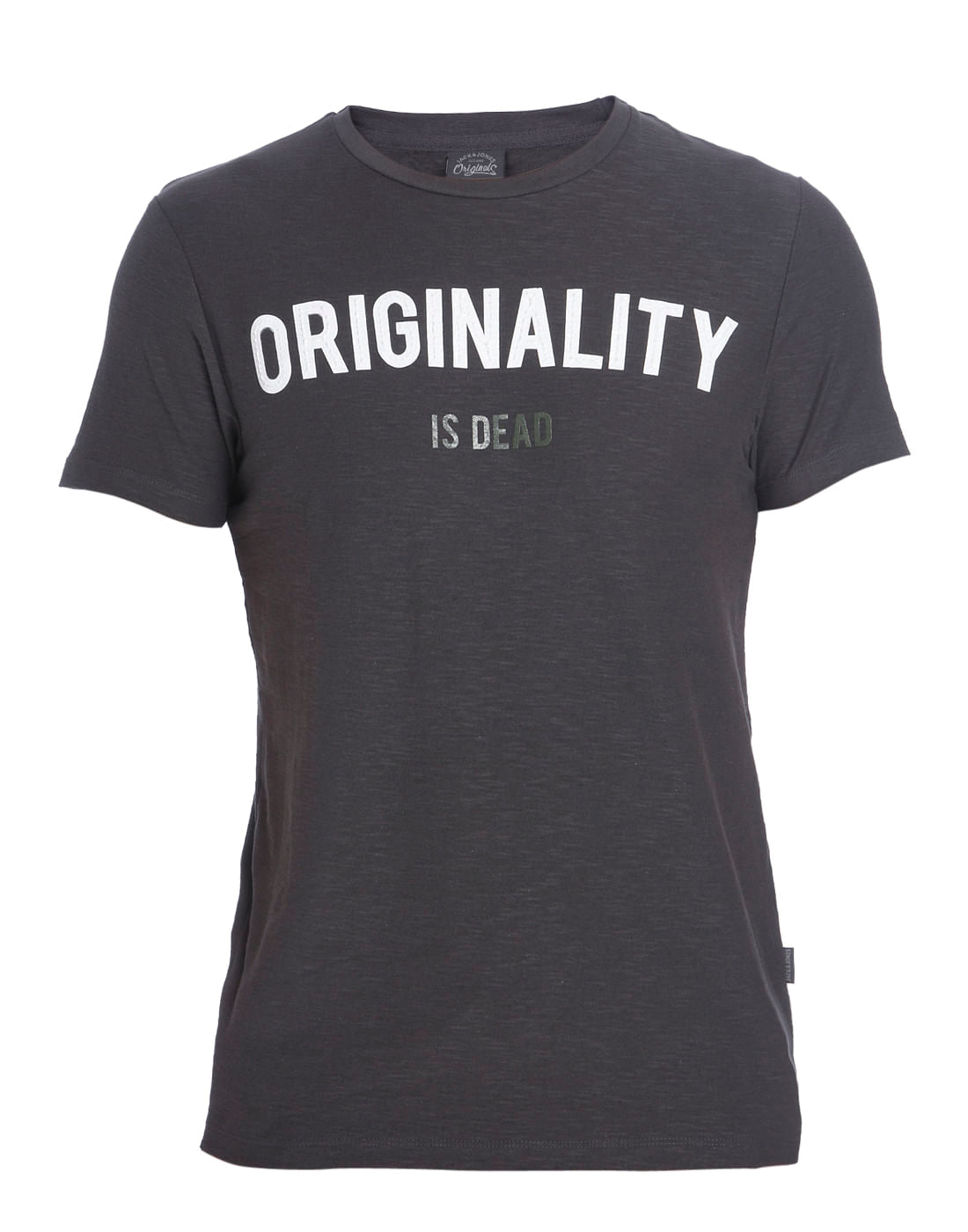 Black Crew Neck Slogan T-Shirt