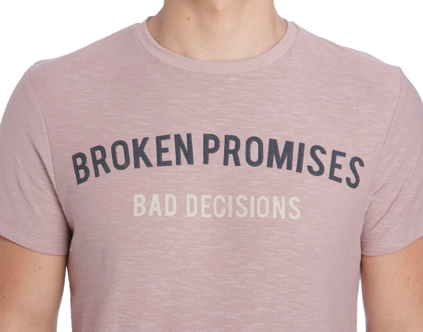 Purple Crew Neck Slogan T-Shirt
