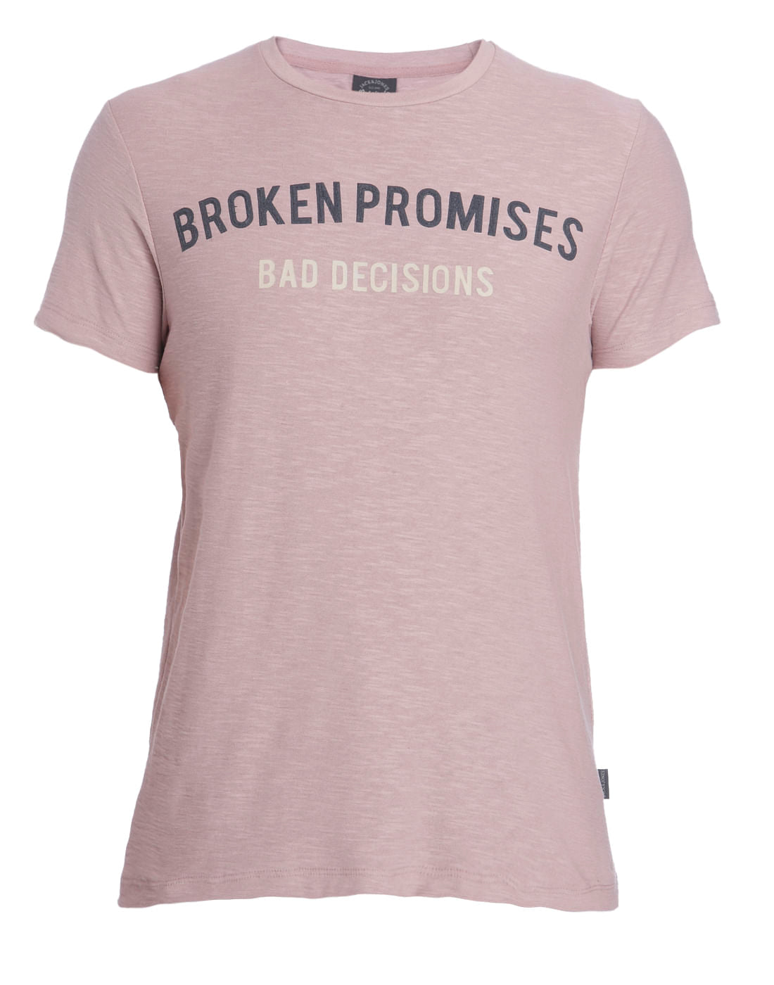 Purple Crew Neck Slogan T-Shirt