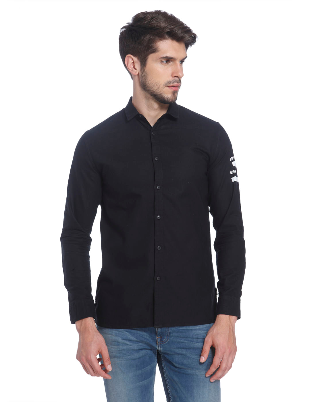 Printed Casual Shirt - S