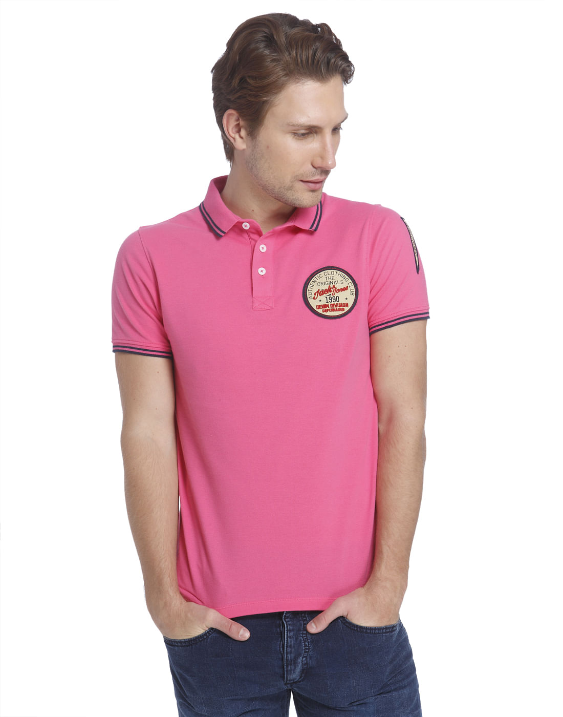 Pink Polo T-Shirt - S