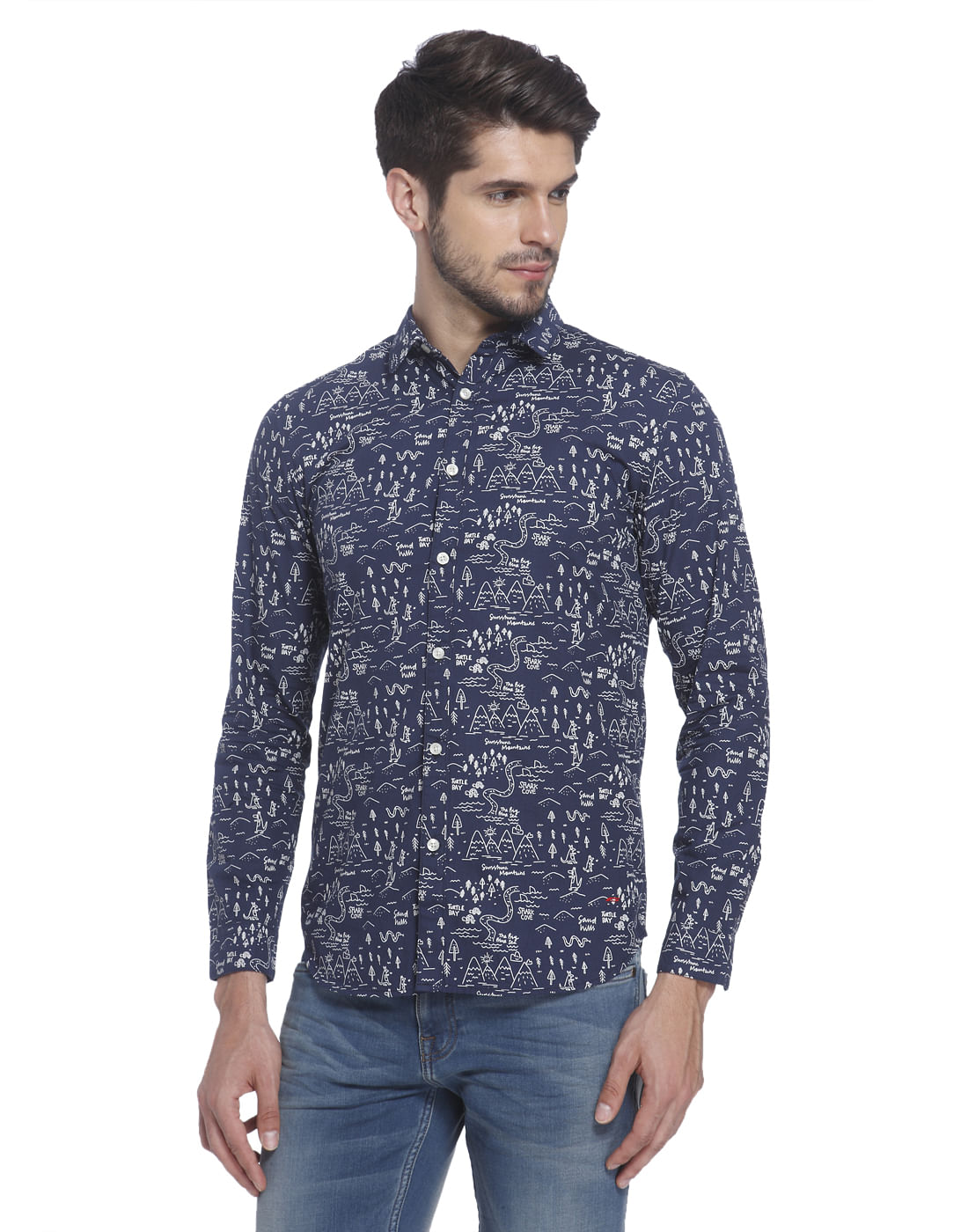 Printed Casual Shirt - S